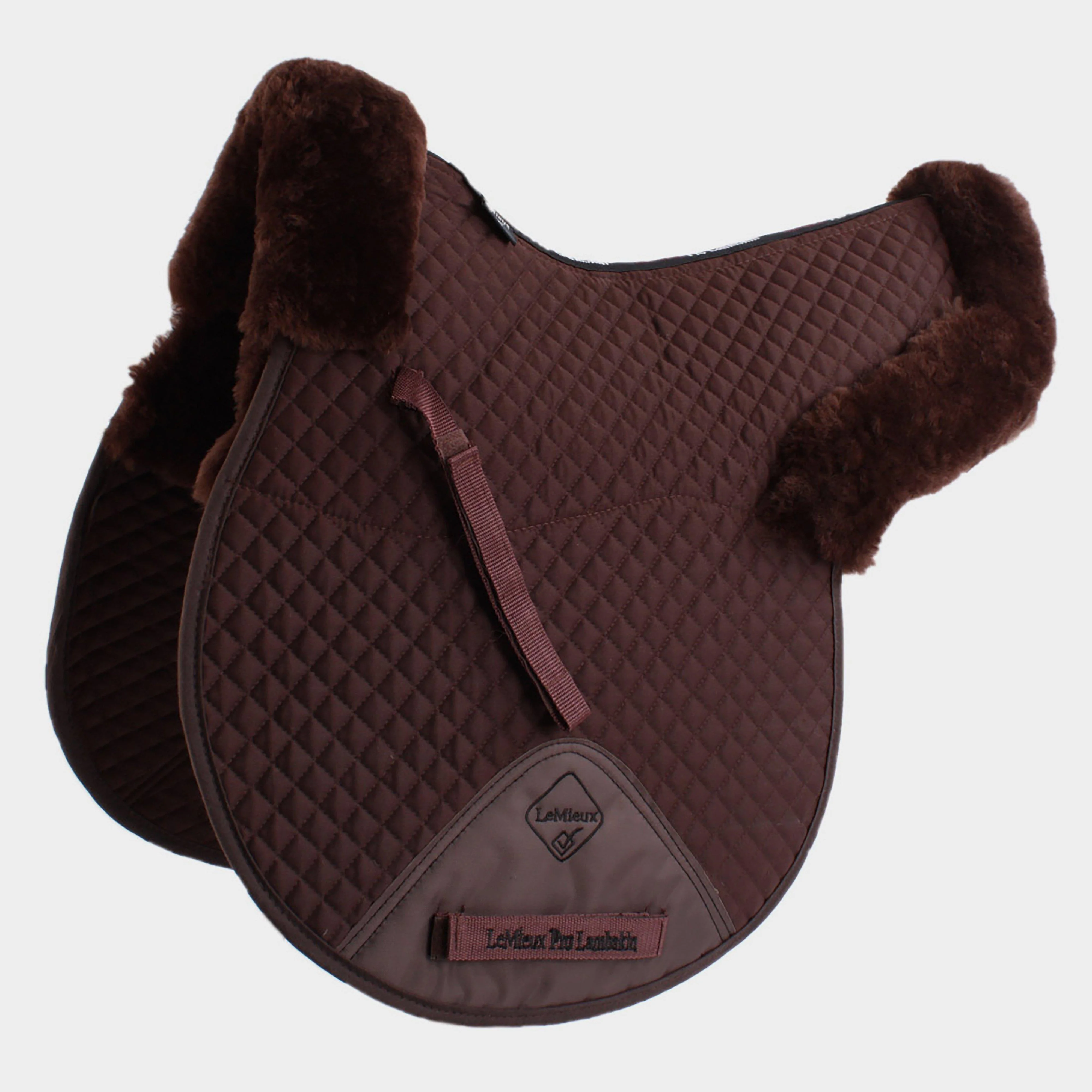 ProLambskin Half Lined GP/Jump Numnah Brown/Brown