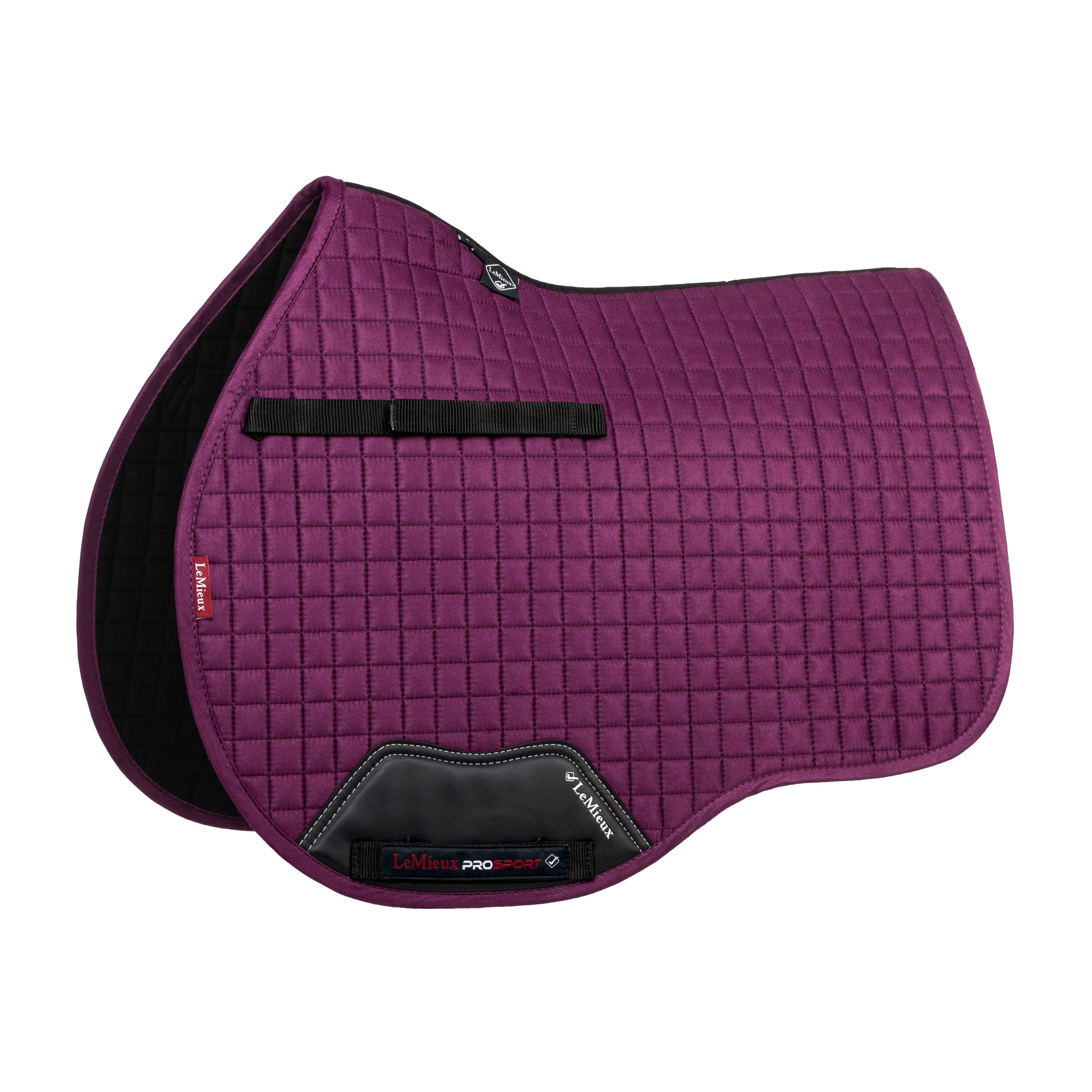 ProSport Suede GP Square Saddle Pad Plum - Image 10