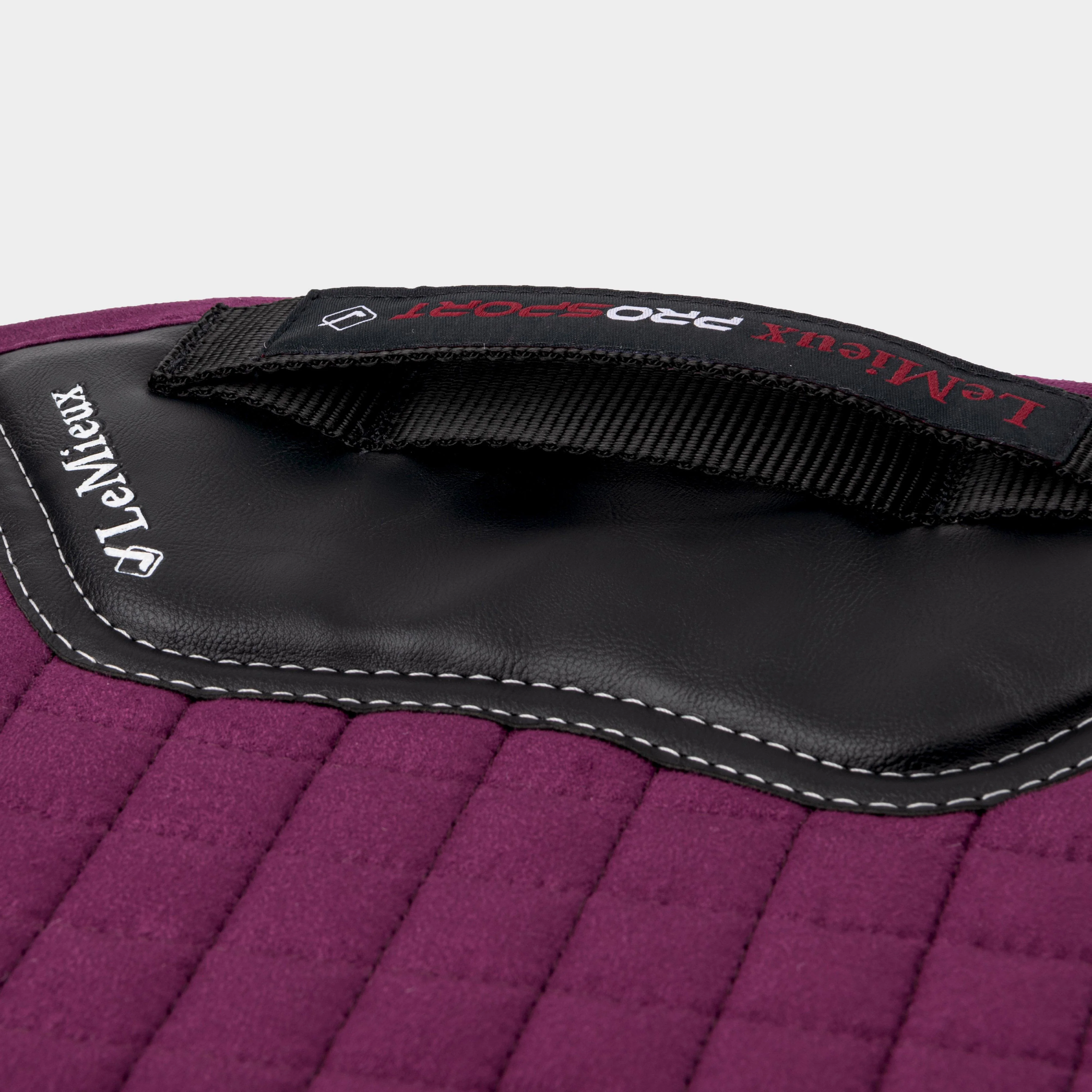 ProSport Suede GP Square Saddle Pad Plum - Image 5