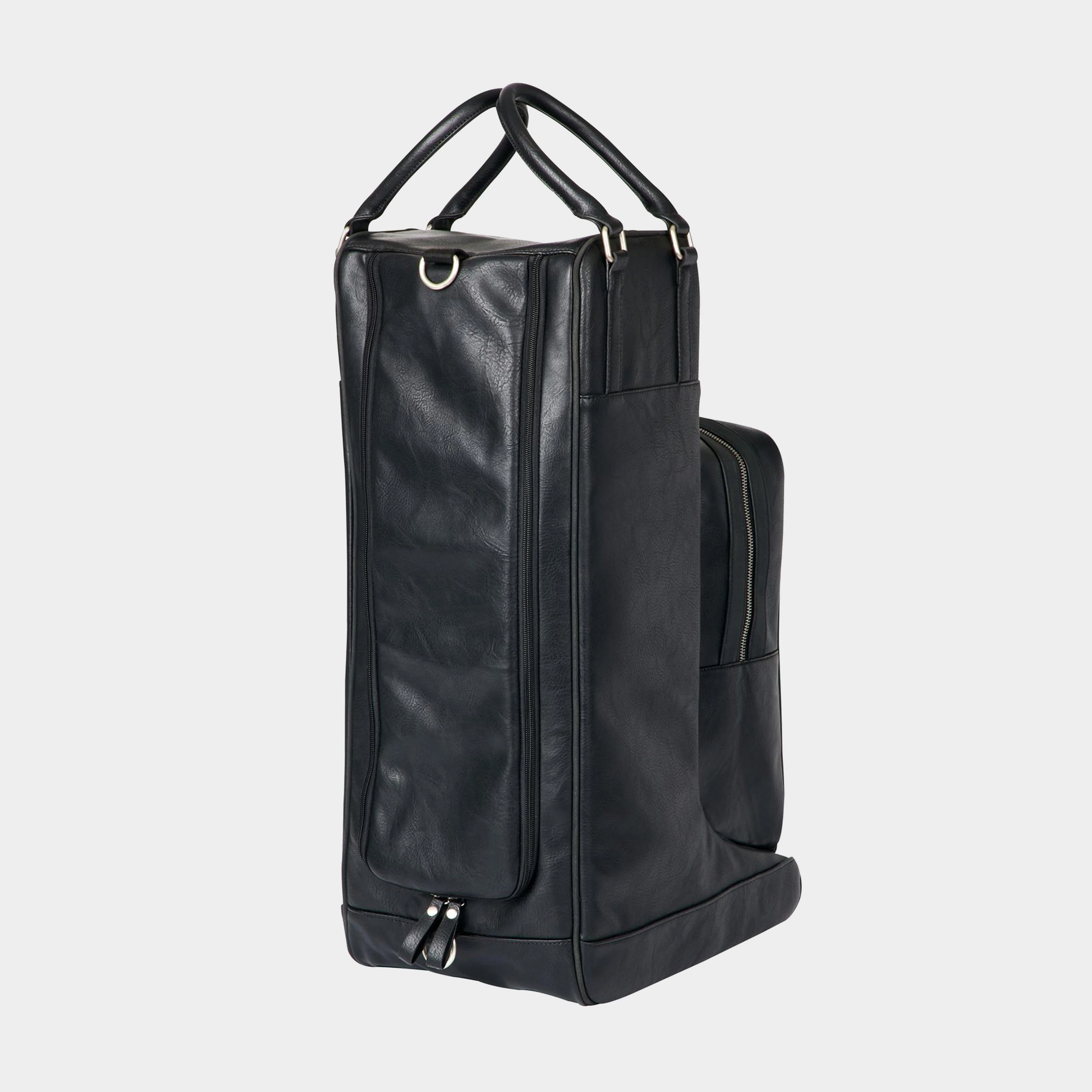 PU Leather Boot Bag Black - Image 3