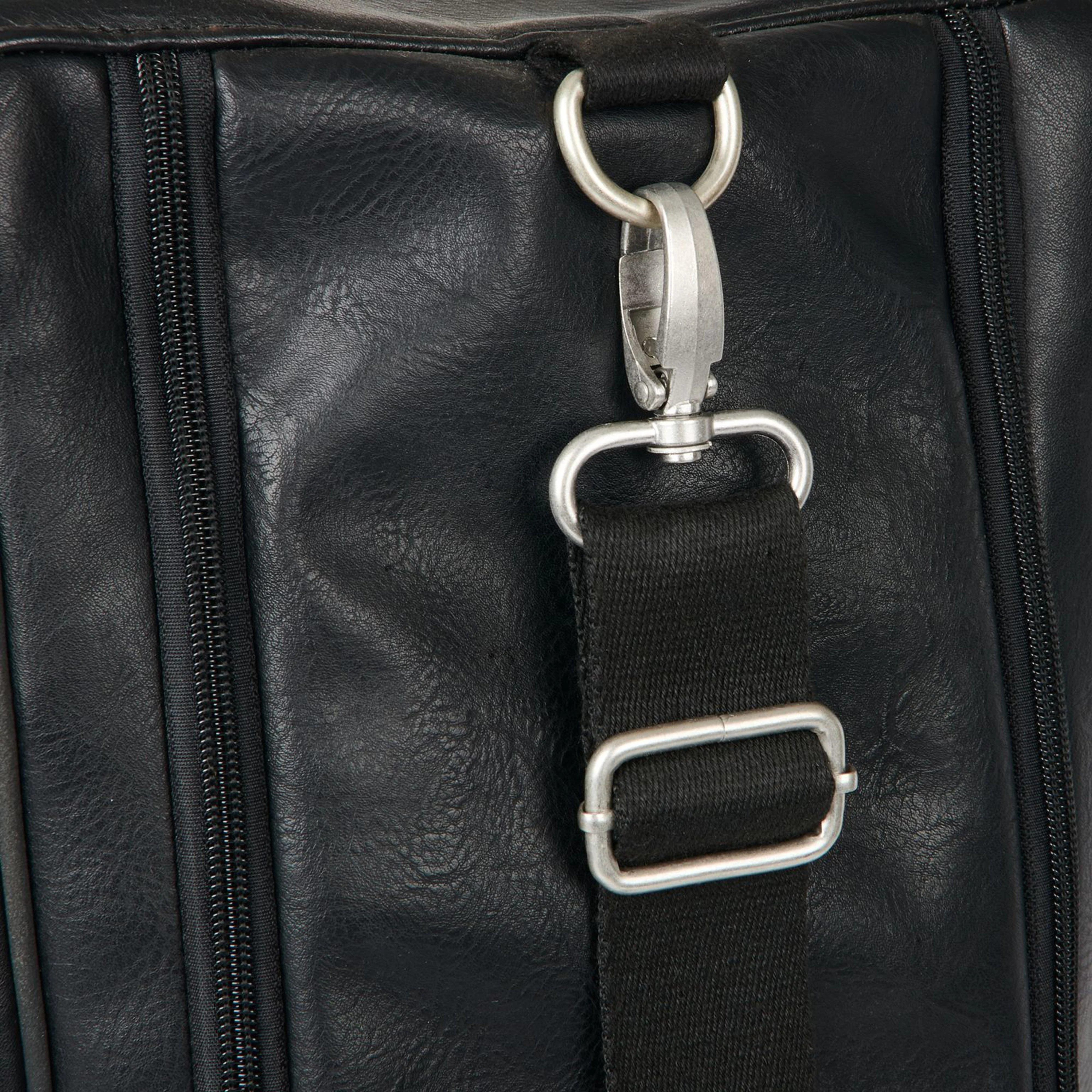 PU Leather Boot Bag Black - Image 4