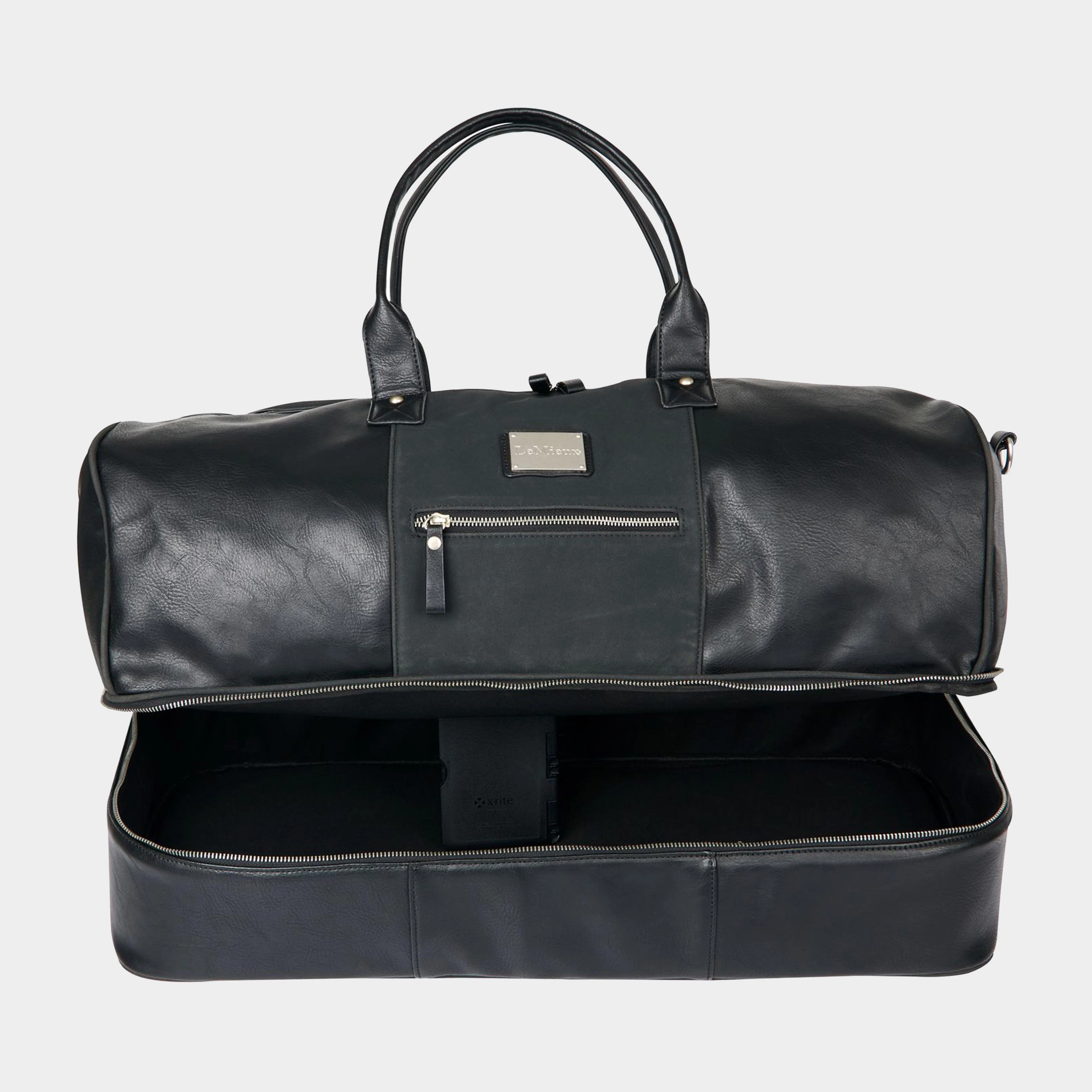 PU Leather Duffle Bag Black - Image 3