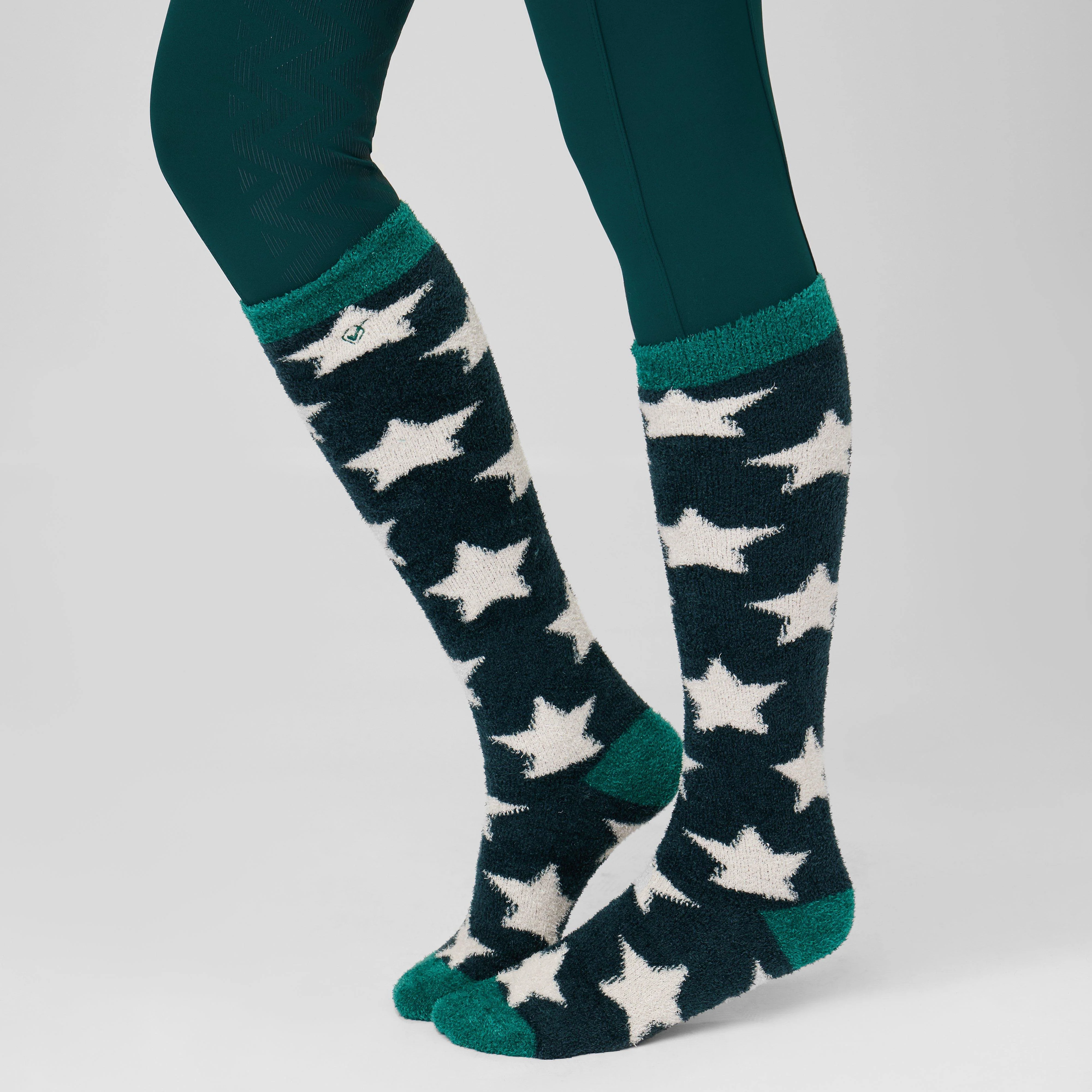 Sasha Star Fluffies Socks Spruce - Image 2
