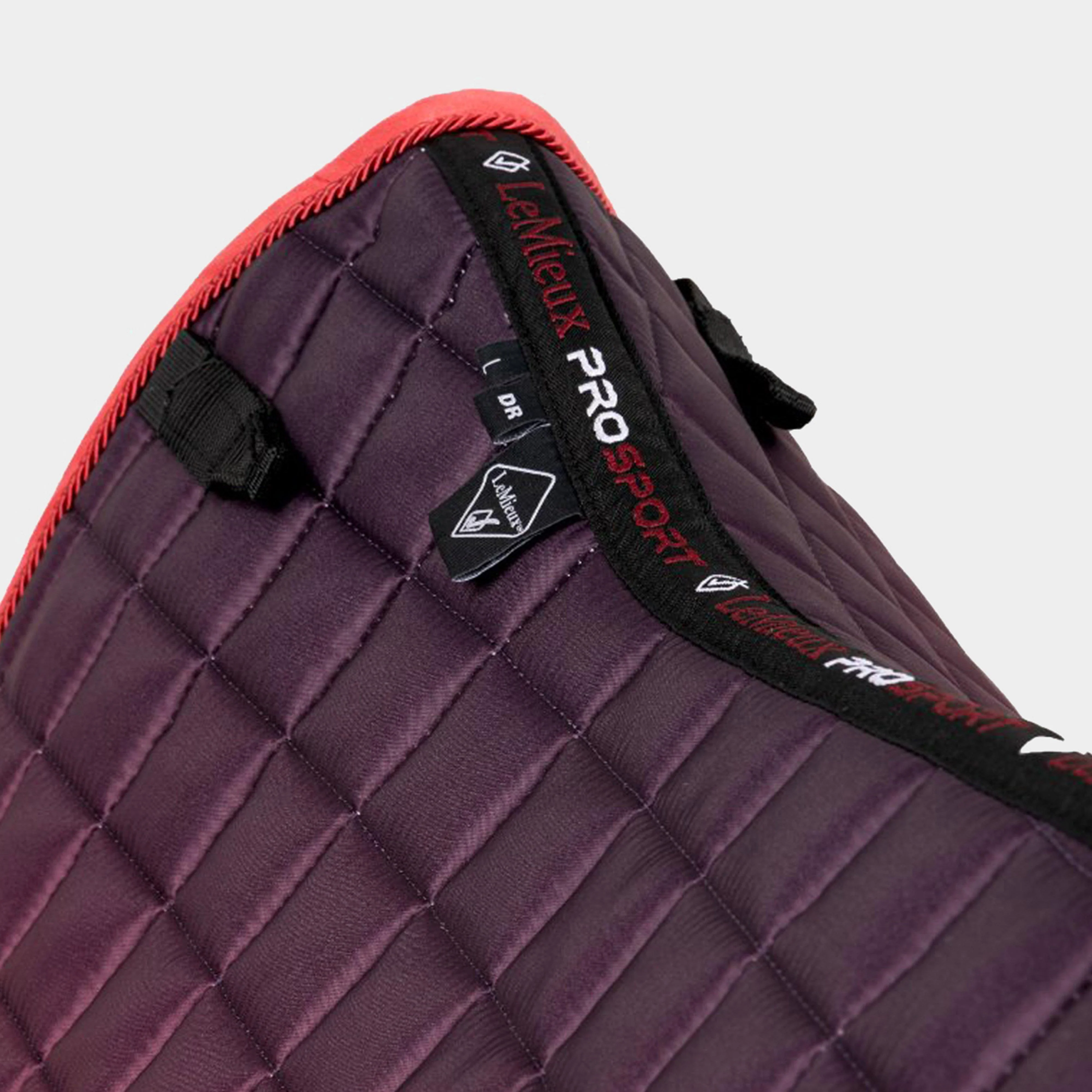 Spectrum Dressage Saddle Pad Papaya/Aubergine - Image 7