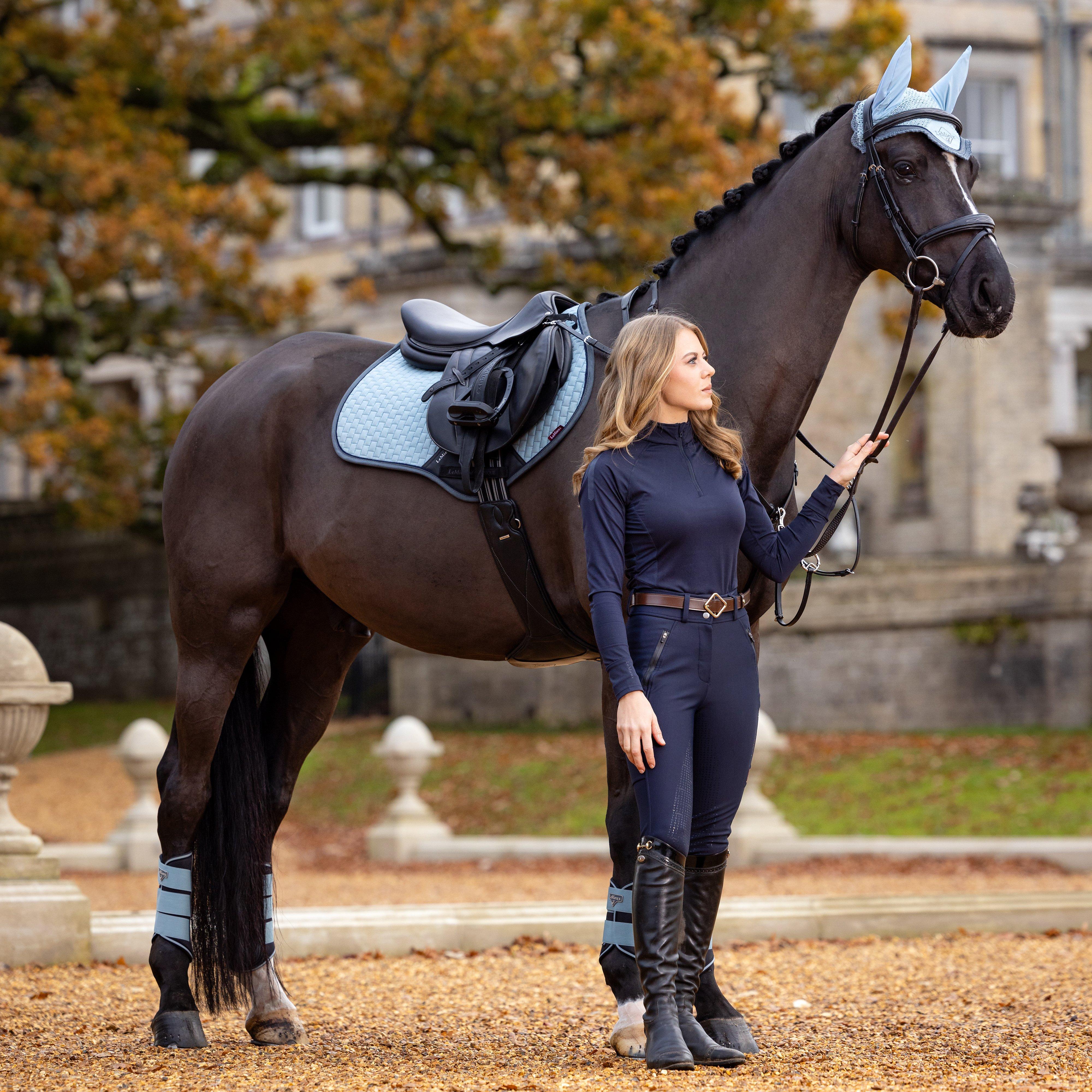 Suede Close Contact Saddle Pad Glacier - Image 3