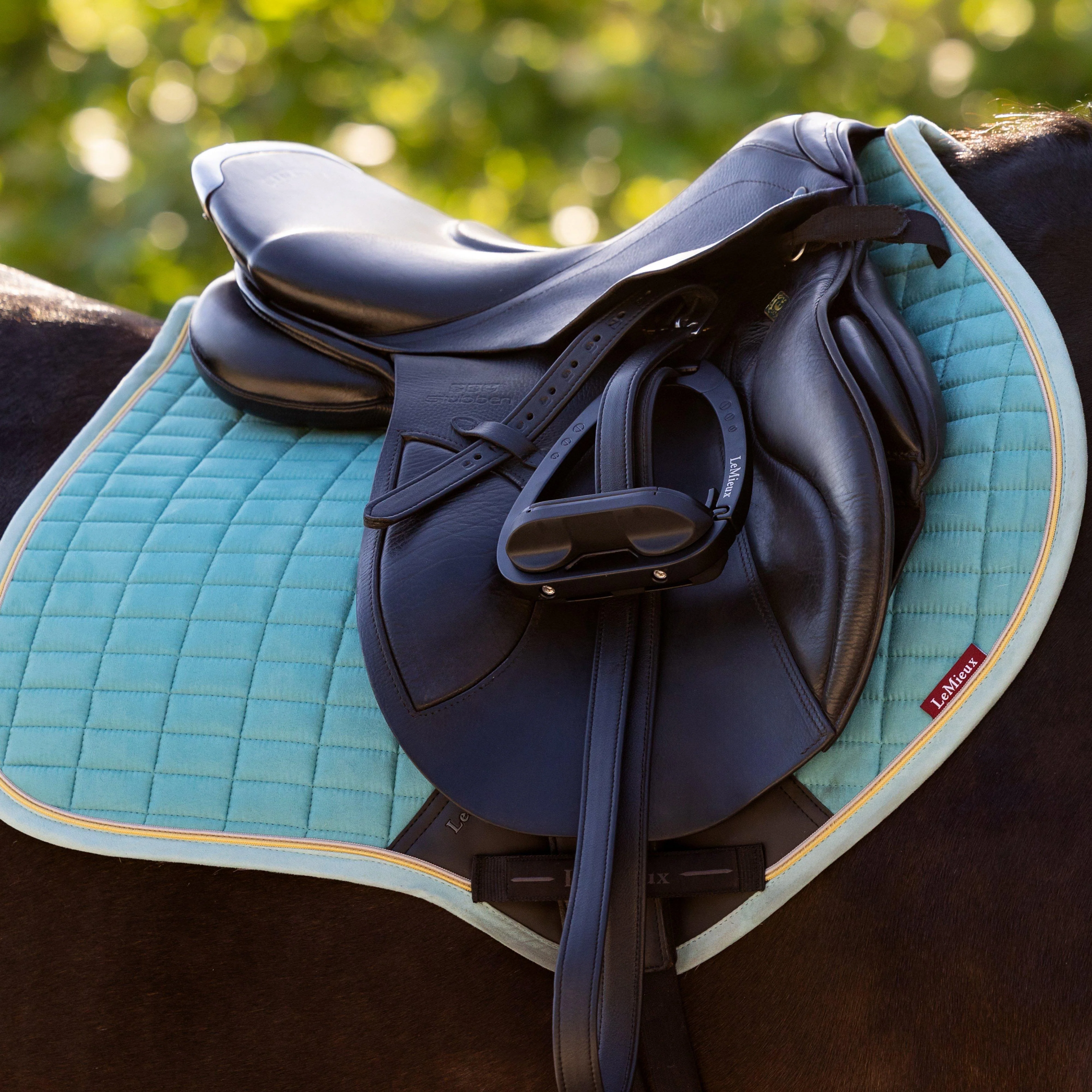 Suede Close Contact Saddle Pad Lagoon - Image 2