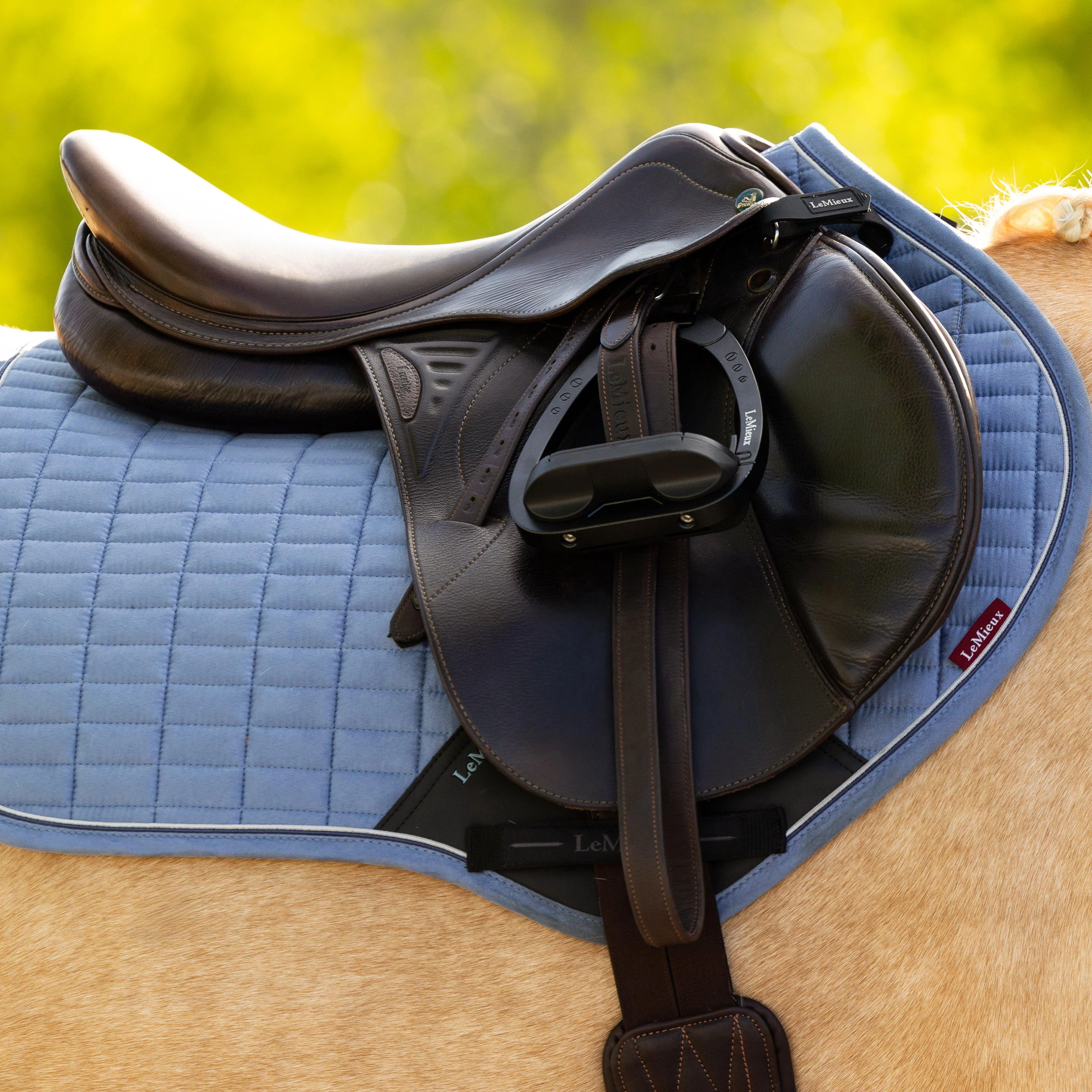 Suede Close Contact Saddle Pad Powder Blue - Image 5