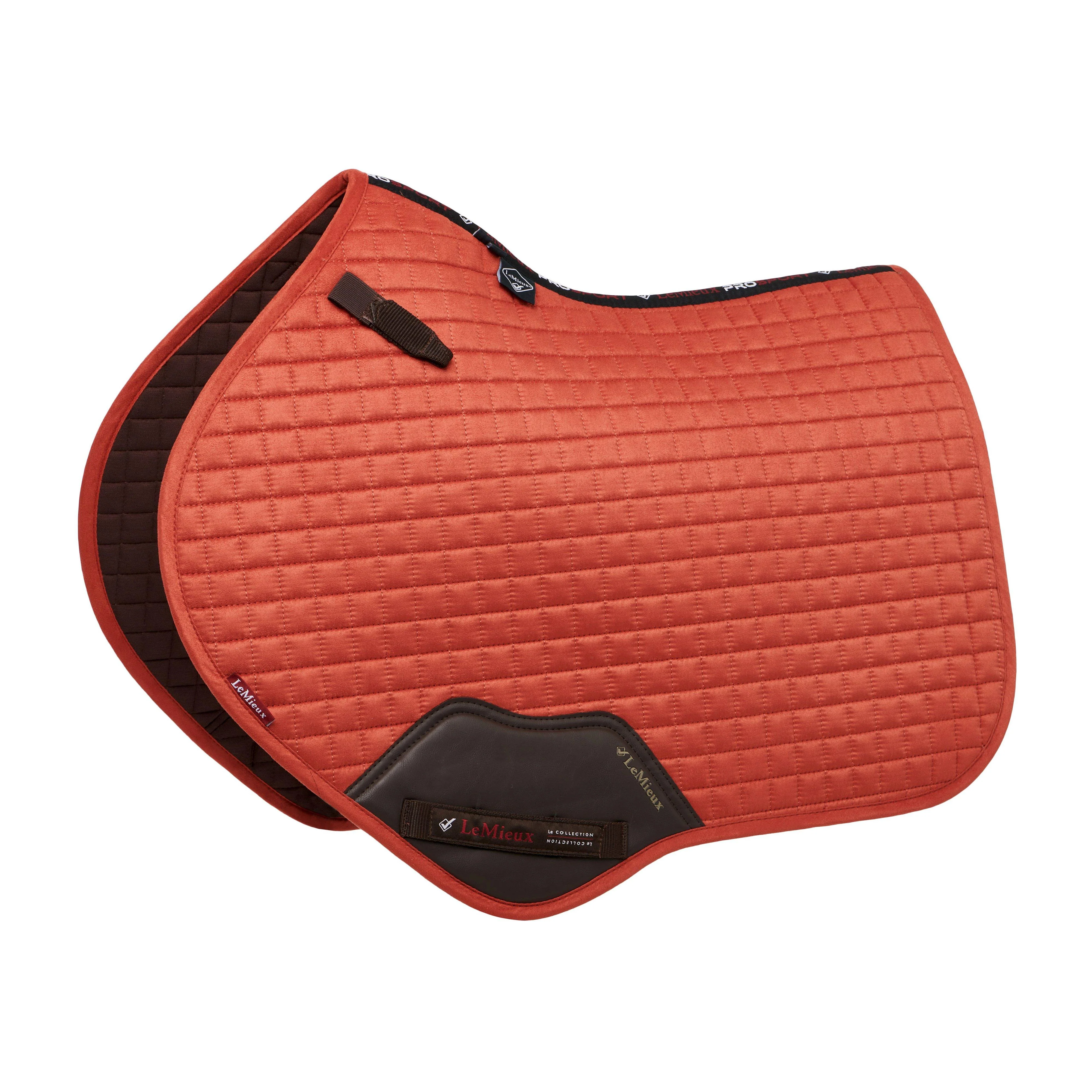 Suede Close Contact Square Saddle Pad Sienna - Image 9