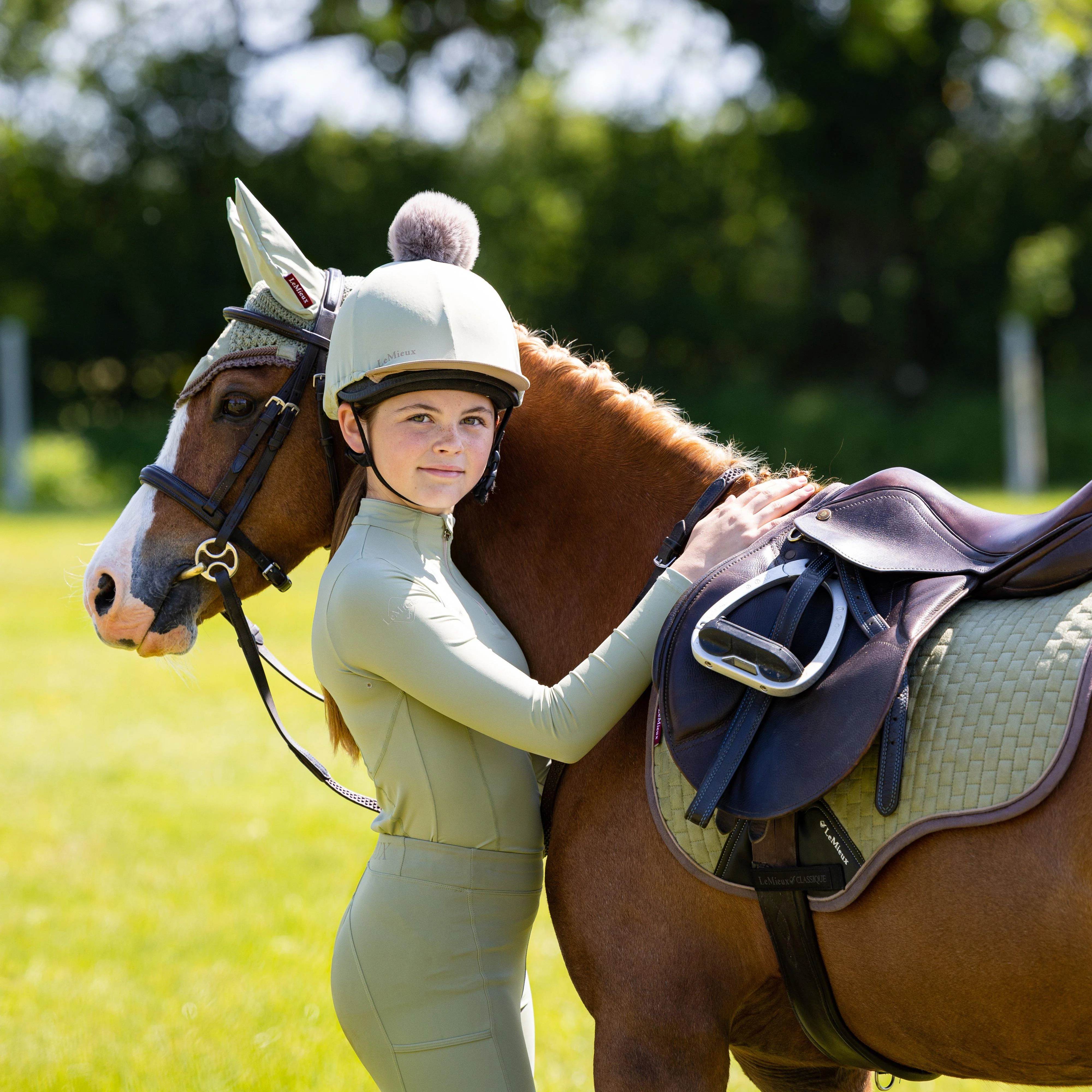 Suede GP Saddle Pad Fern - Image 2