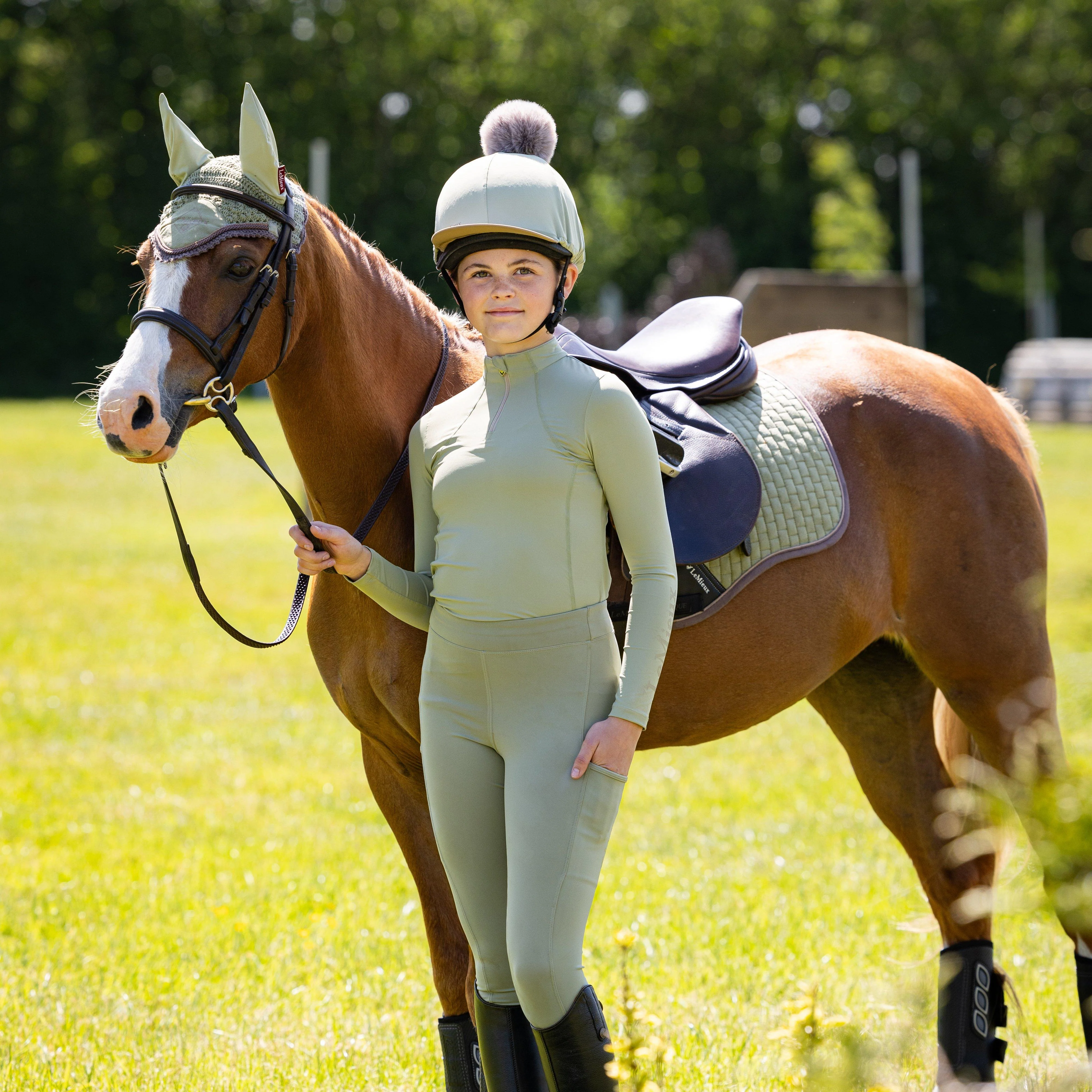 Suede GP Saddle Pad Fern - Image 3