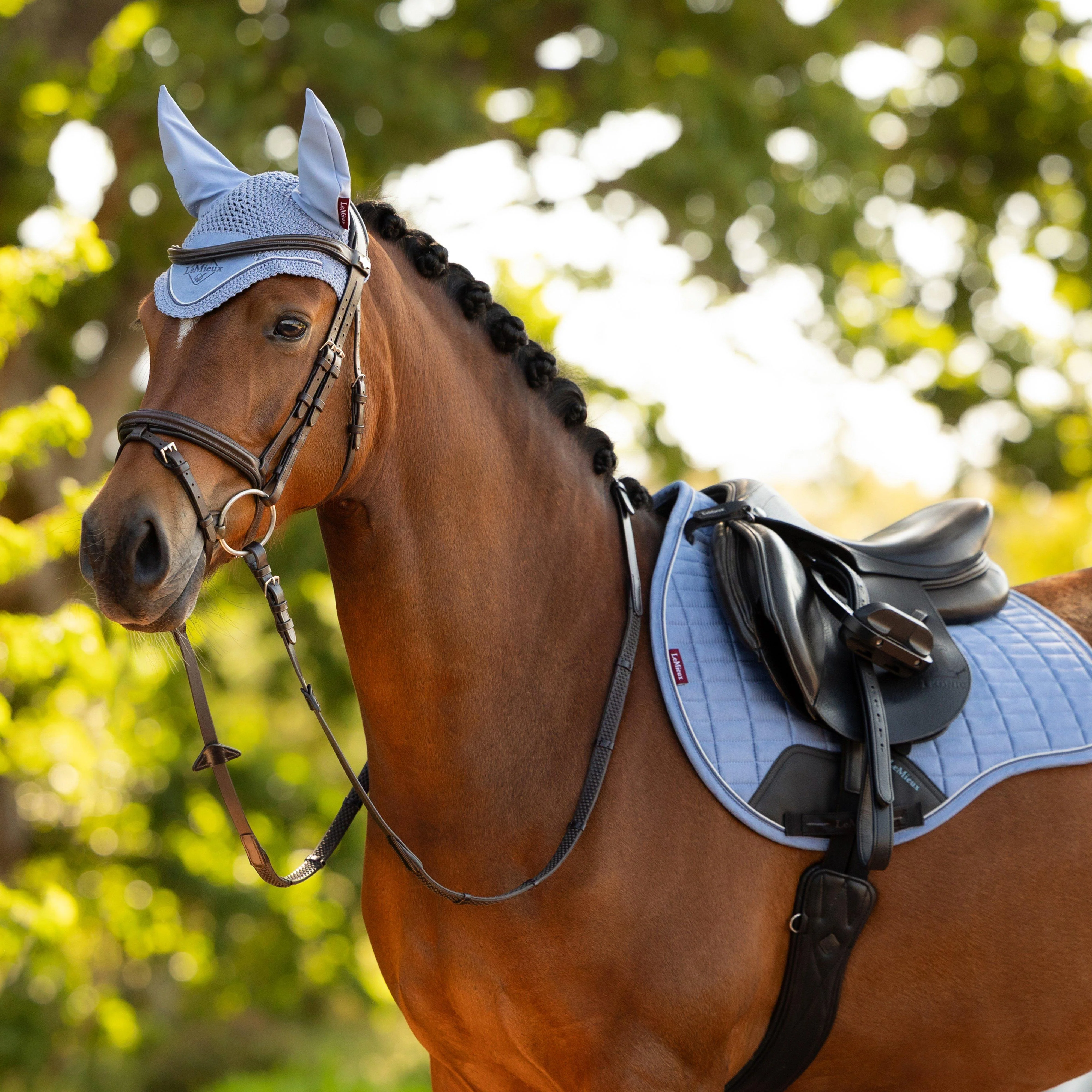 Suede GP Saddle Pad Powder Blue - Image 3