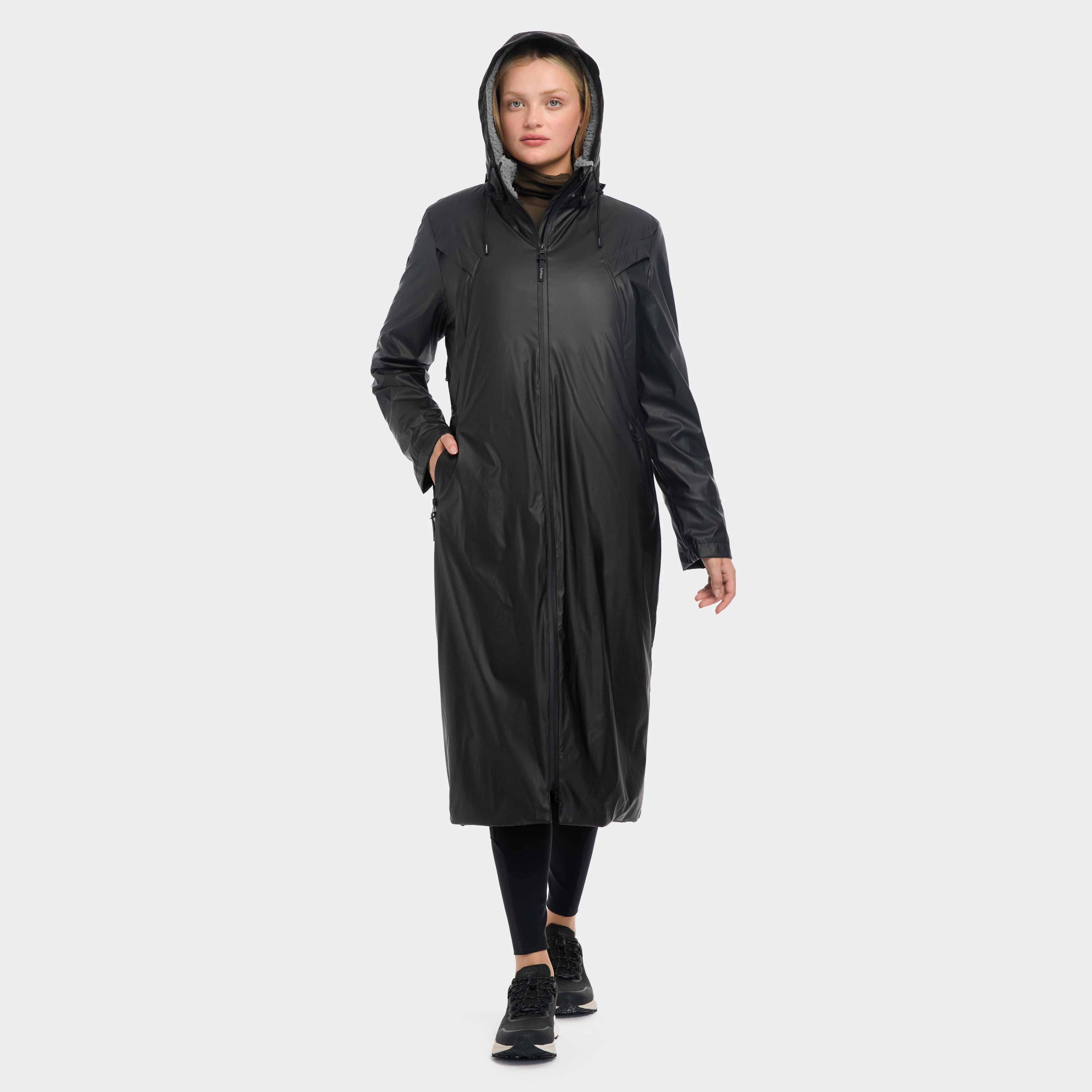 Womens All Elements Coat Black - Image 5
