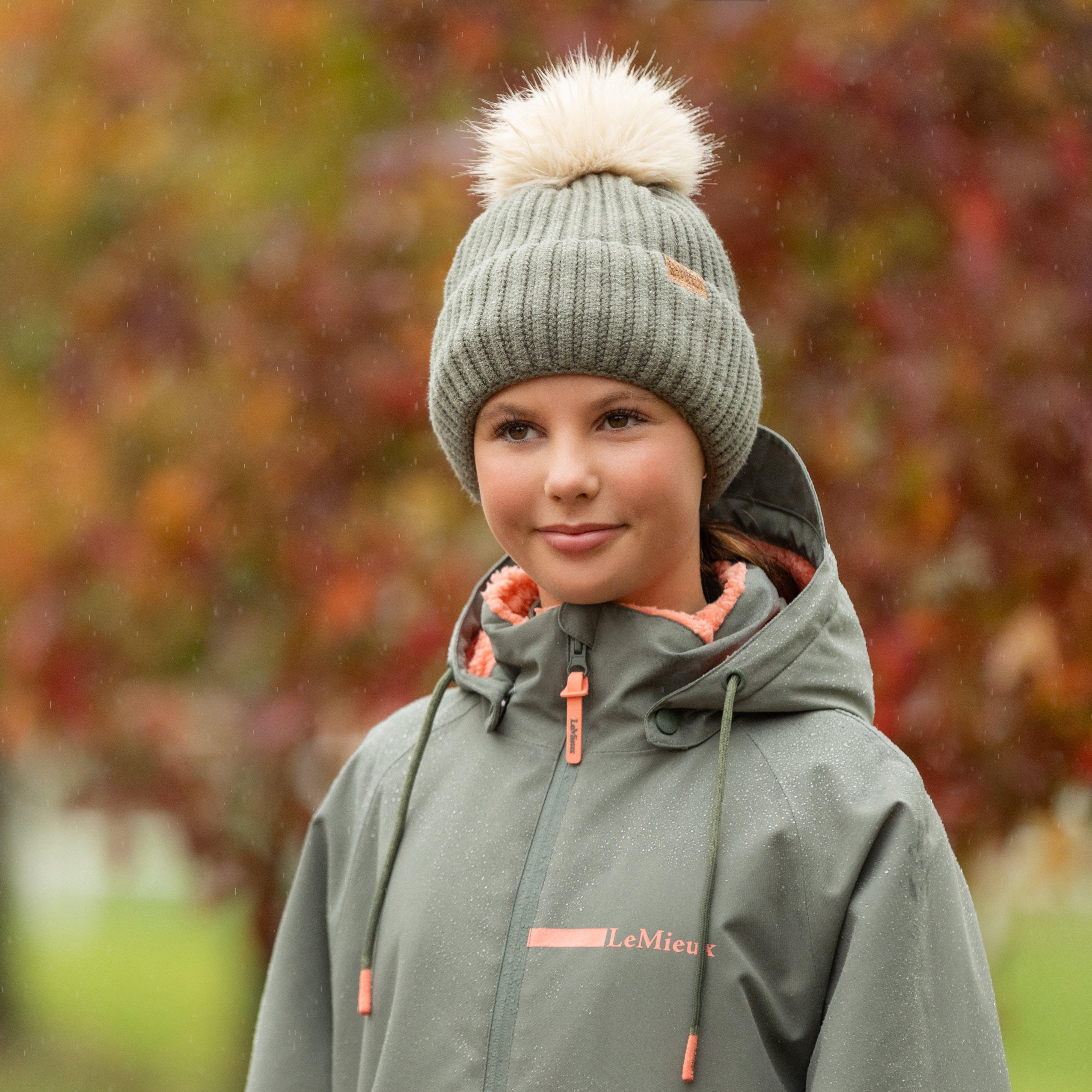 Womens Clara Ribbed Beanie Rosemary - Image 5