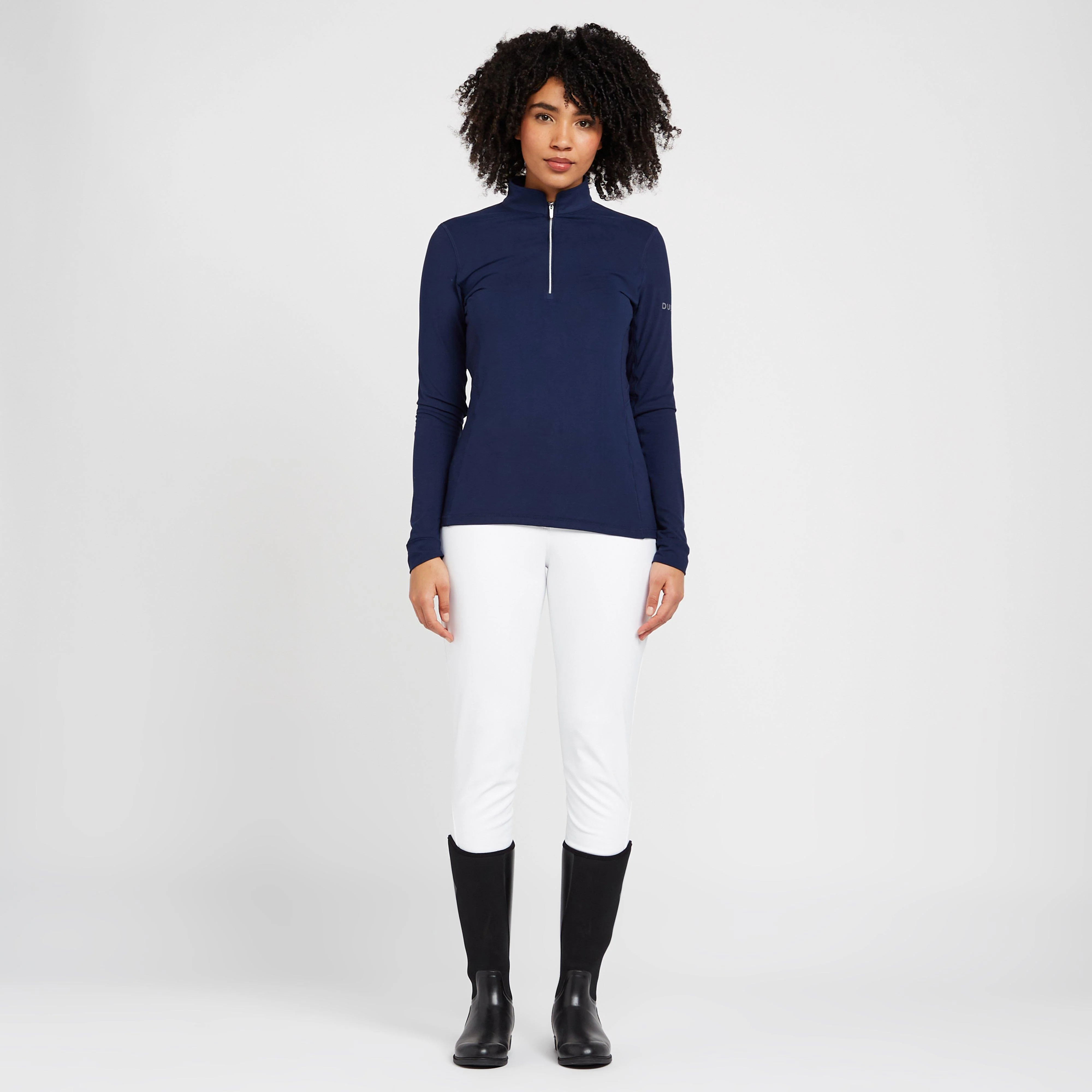 Womens Drytex Full Seat Breeches White - Image 3