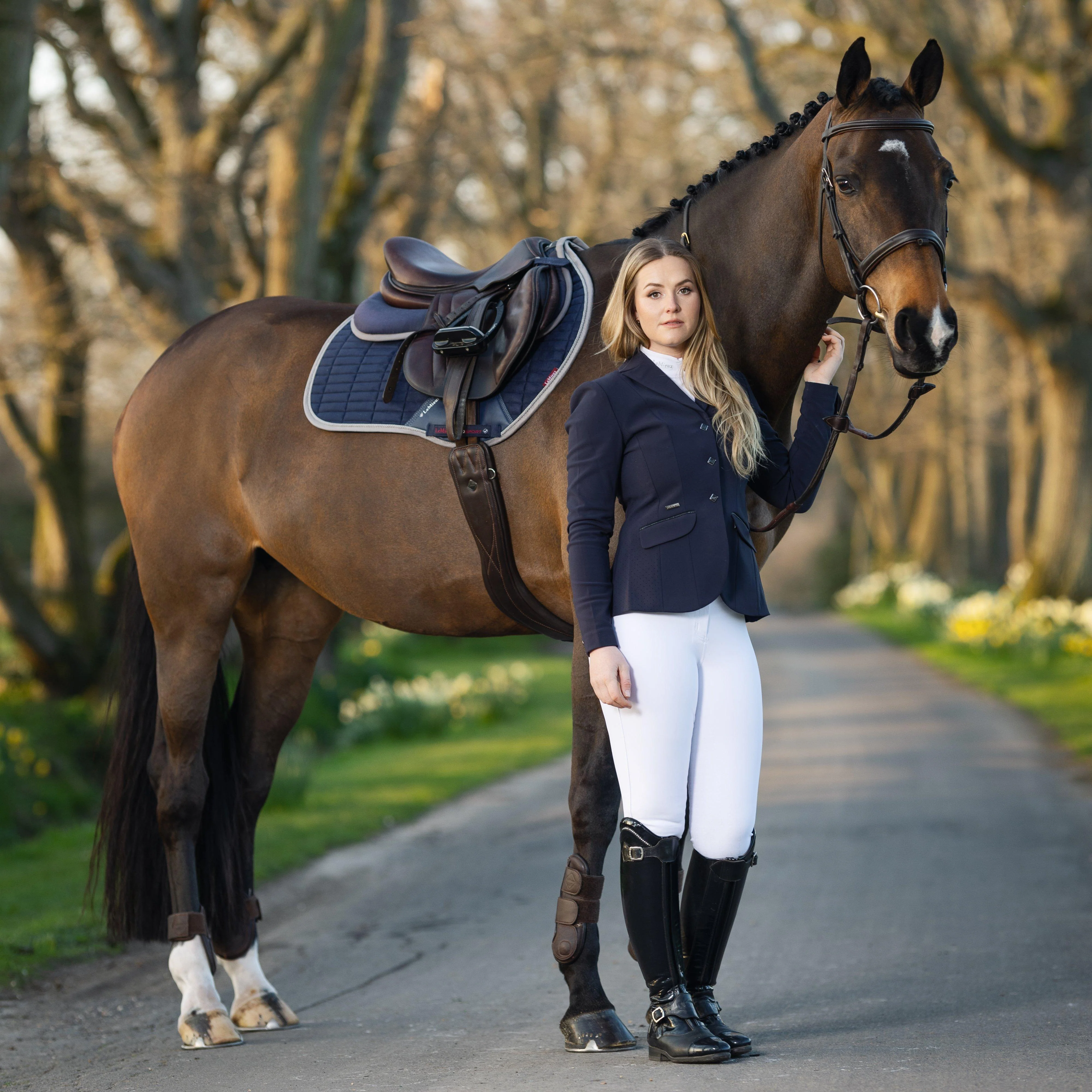 Womens Dynamique Show Jacket Navy - Image 19