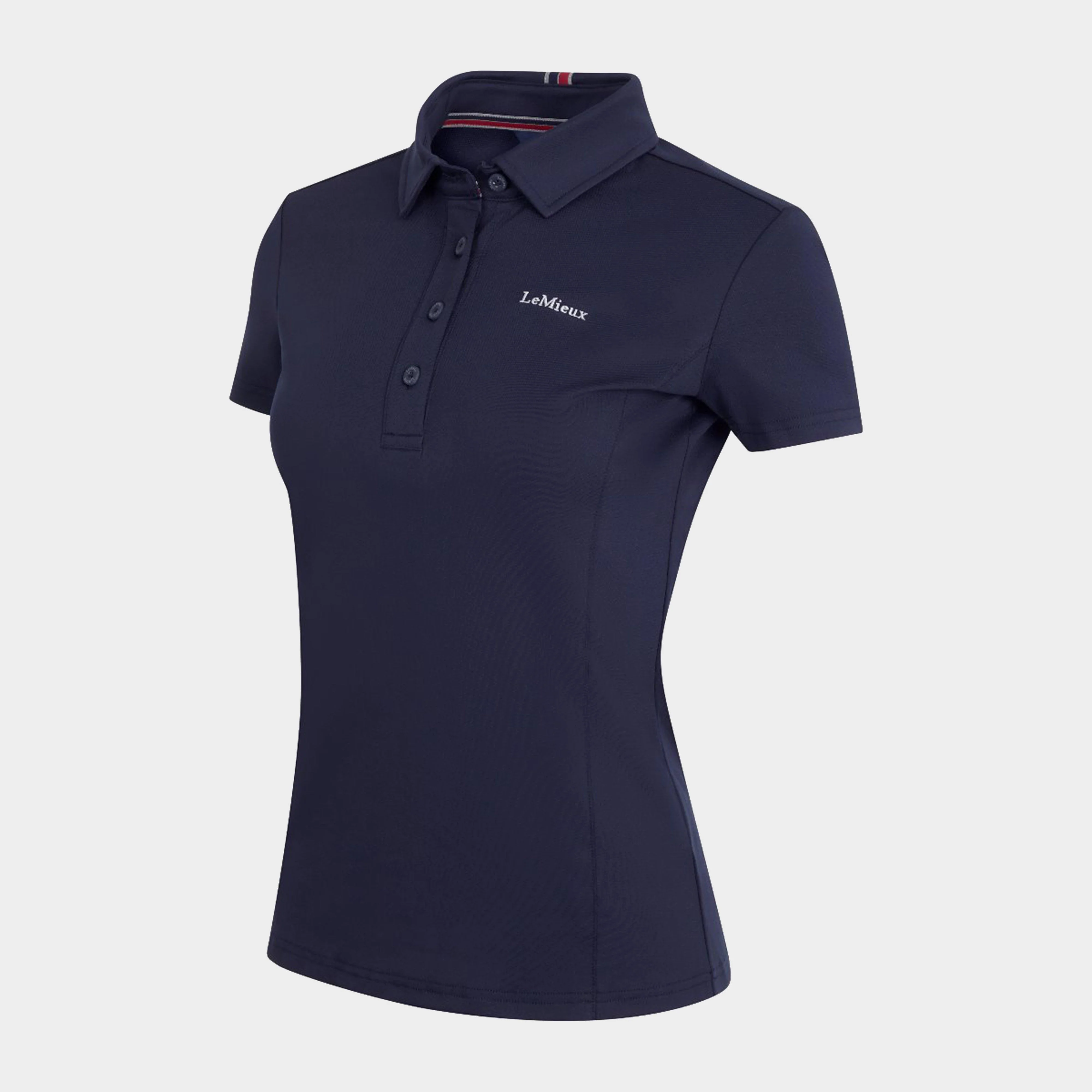 Womens Elite Polo Shirt Navy - Image 4
