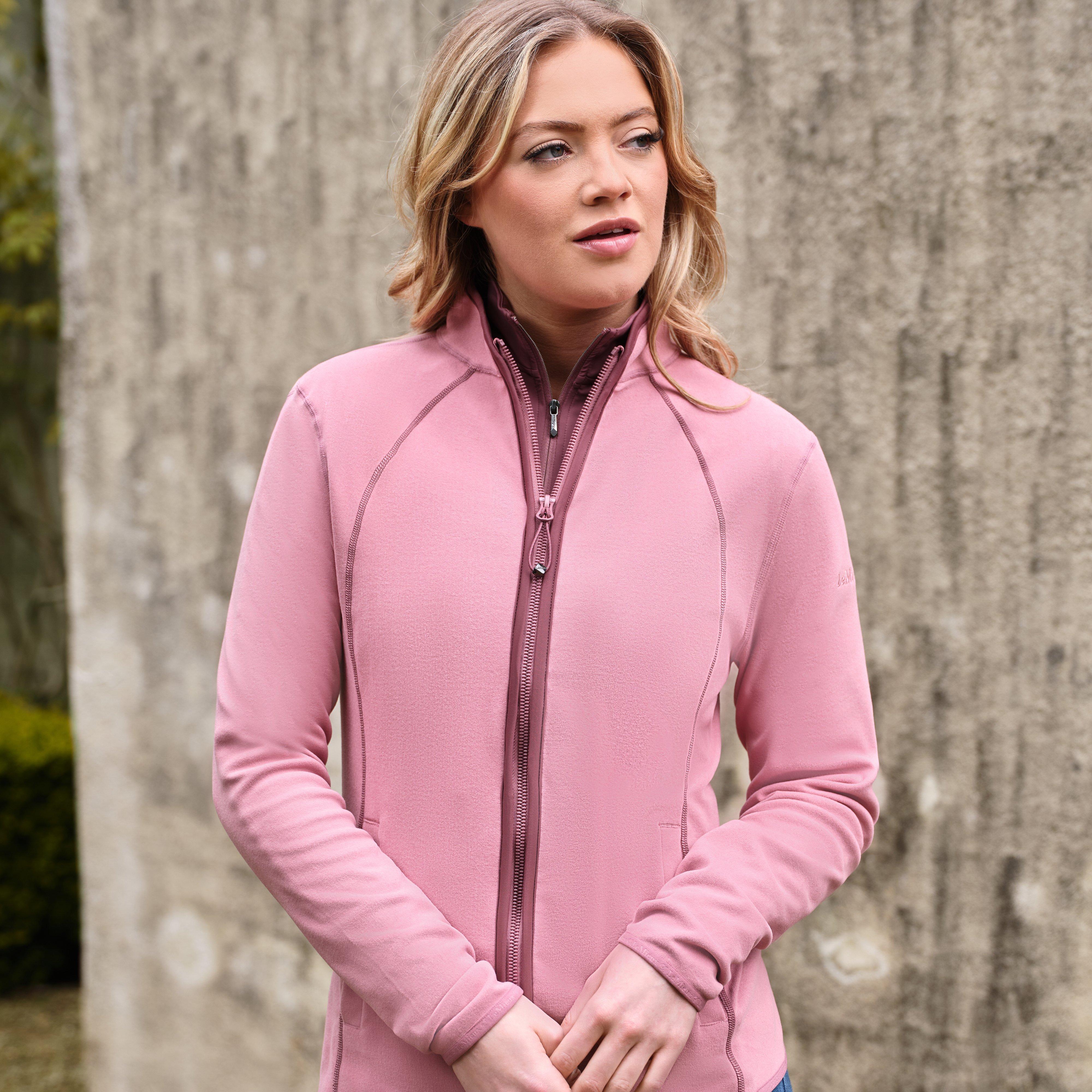 Womens Faye Fleece Zip Through Peony - Image 6