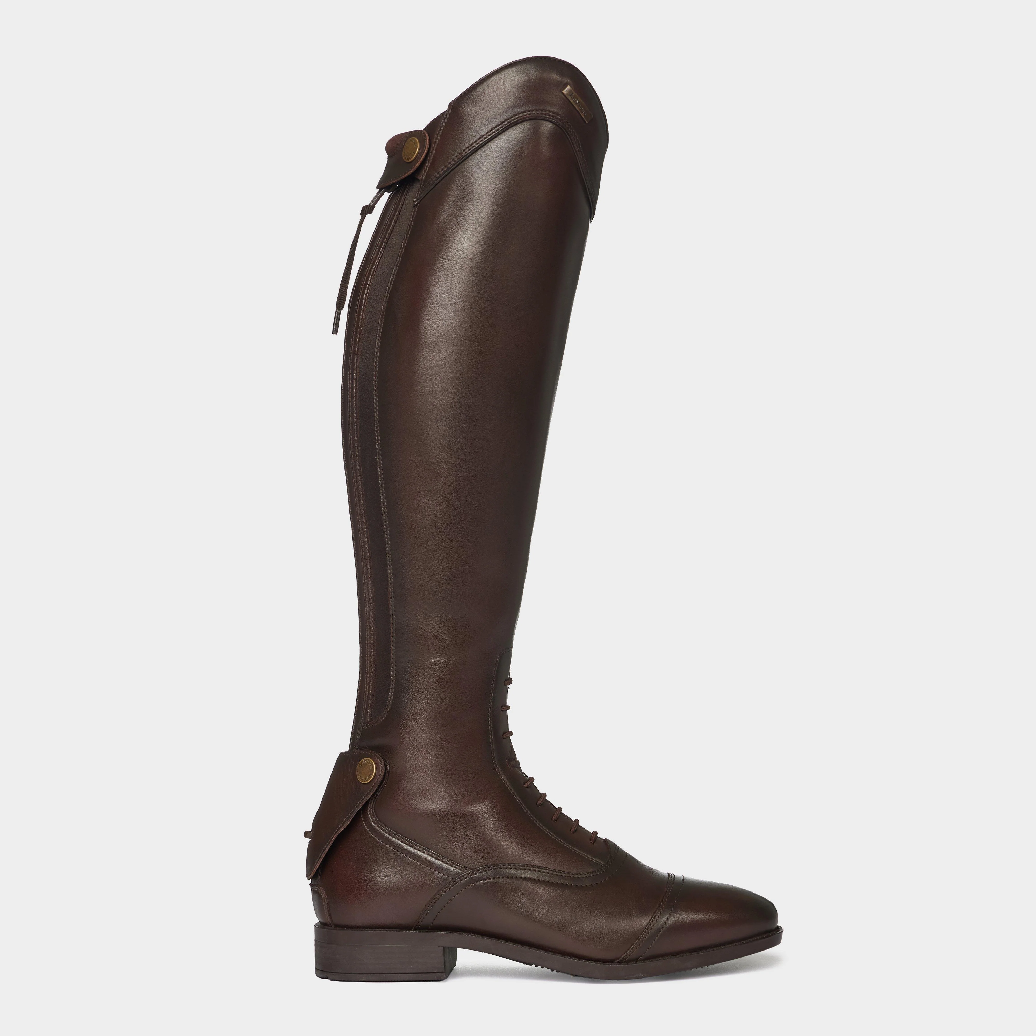 Womens Field Riding Boots Long Brown - Image 4