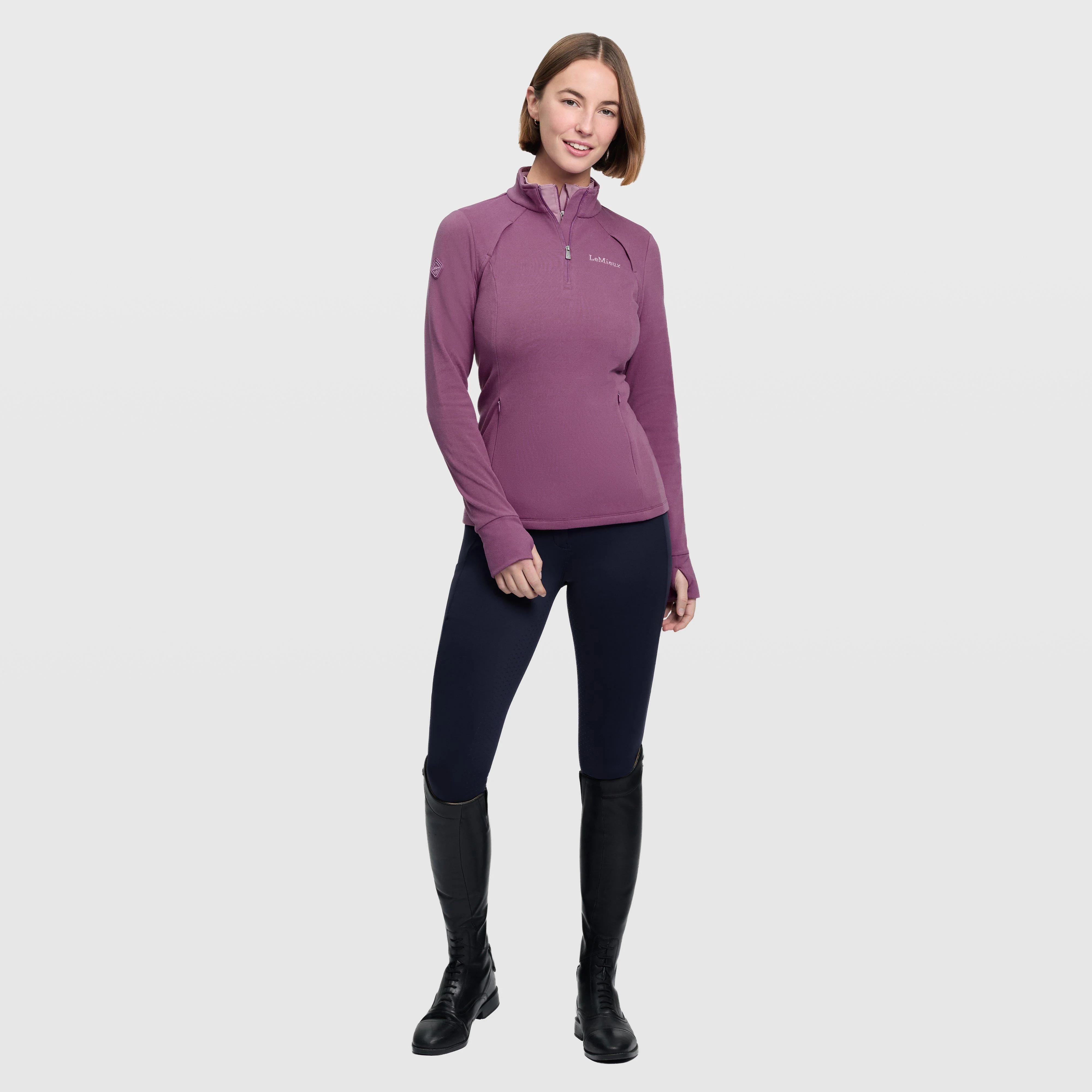 Women's Frances Quarter Zip Fleece Mallow - Image 7