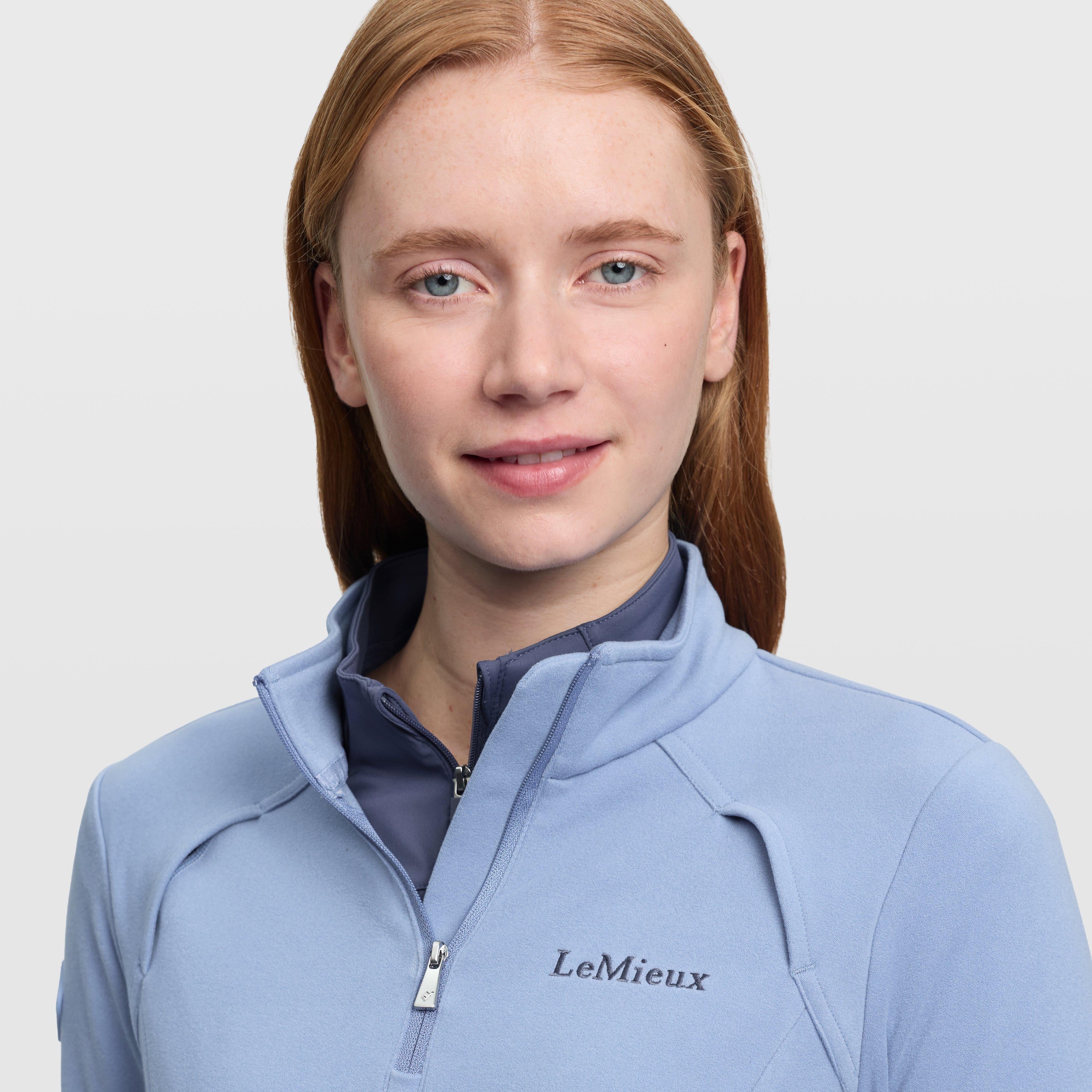 Women's Frances Quarter Zip Fleece Powder Blue - Image 6