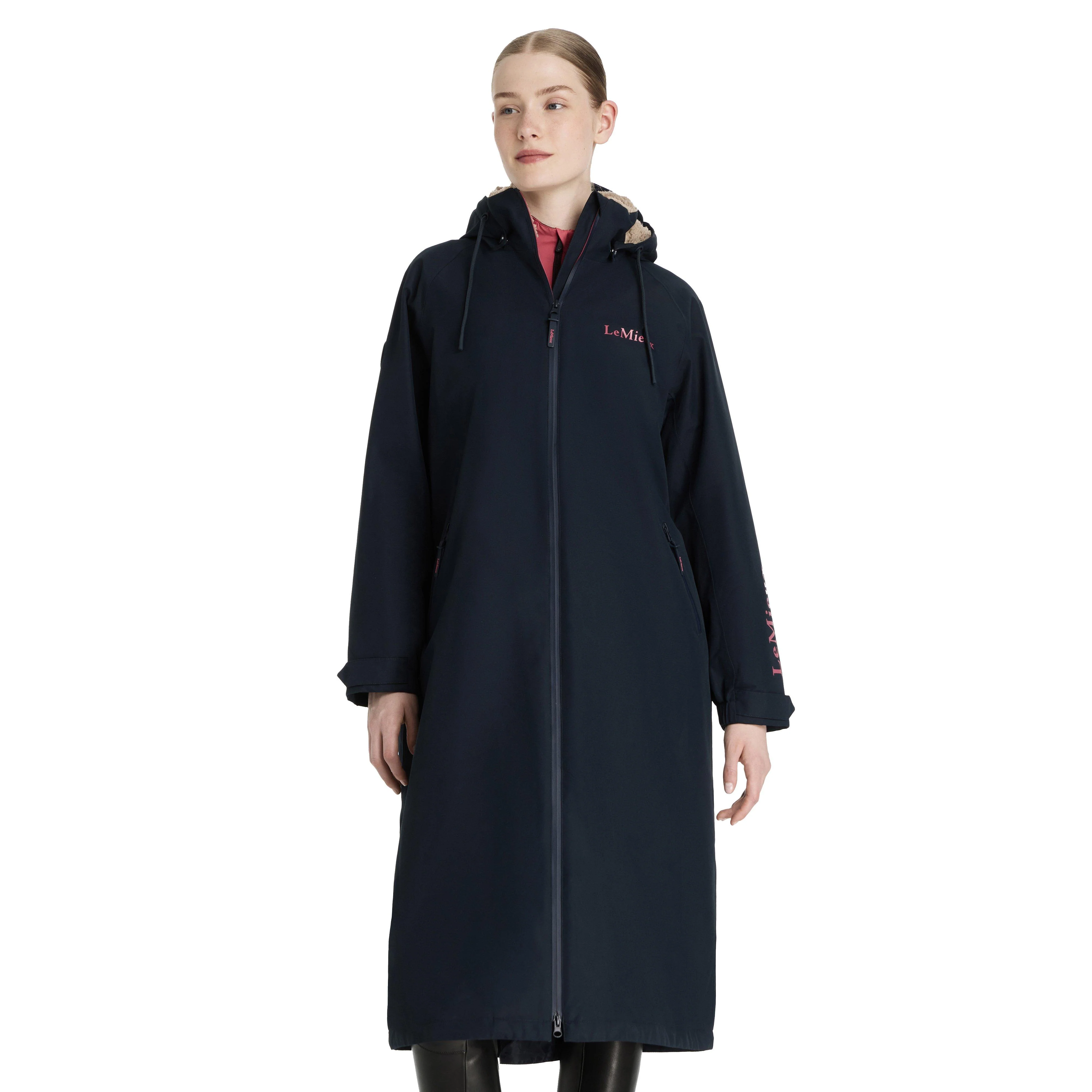 Womens HydroShield Robe Navy - Image 6