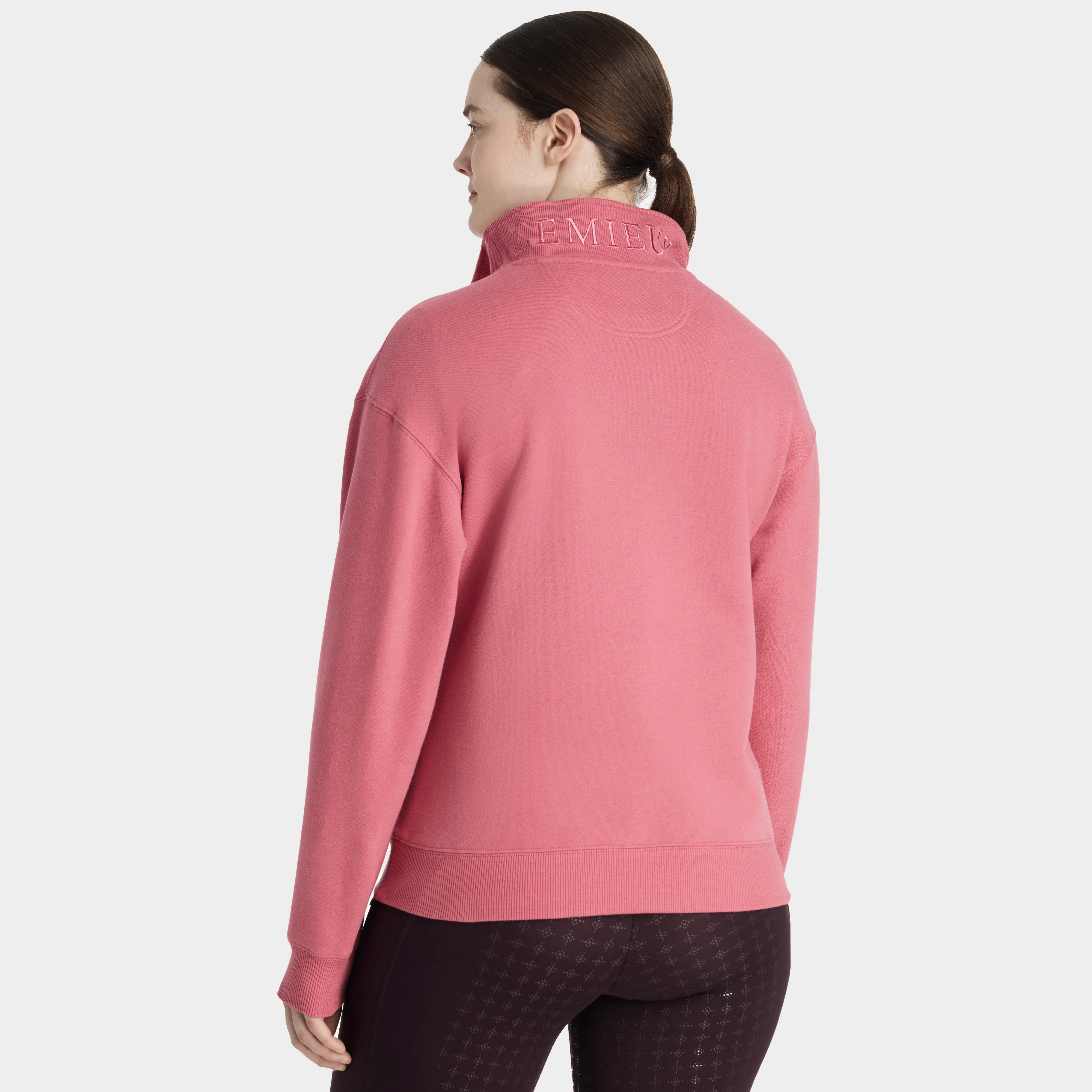 Womens Keira Quarter Neck Sweater Cranberry - Image 2