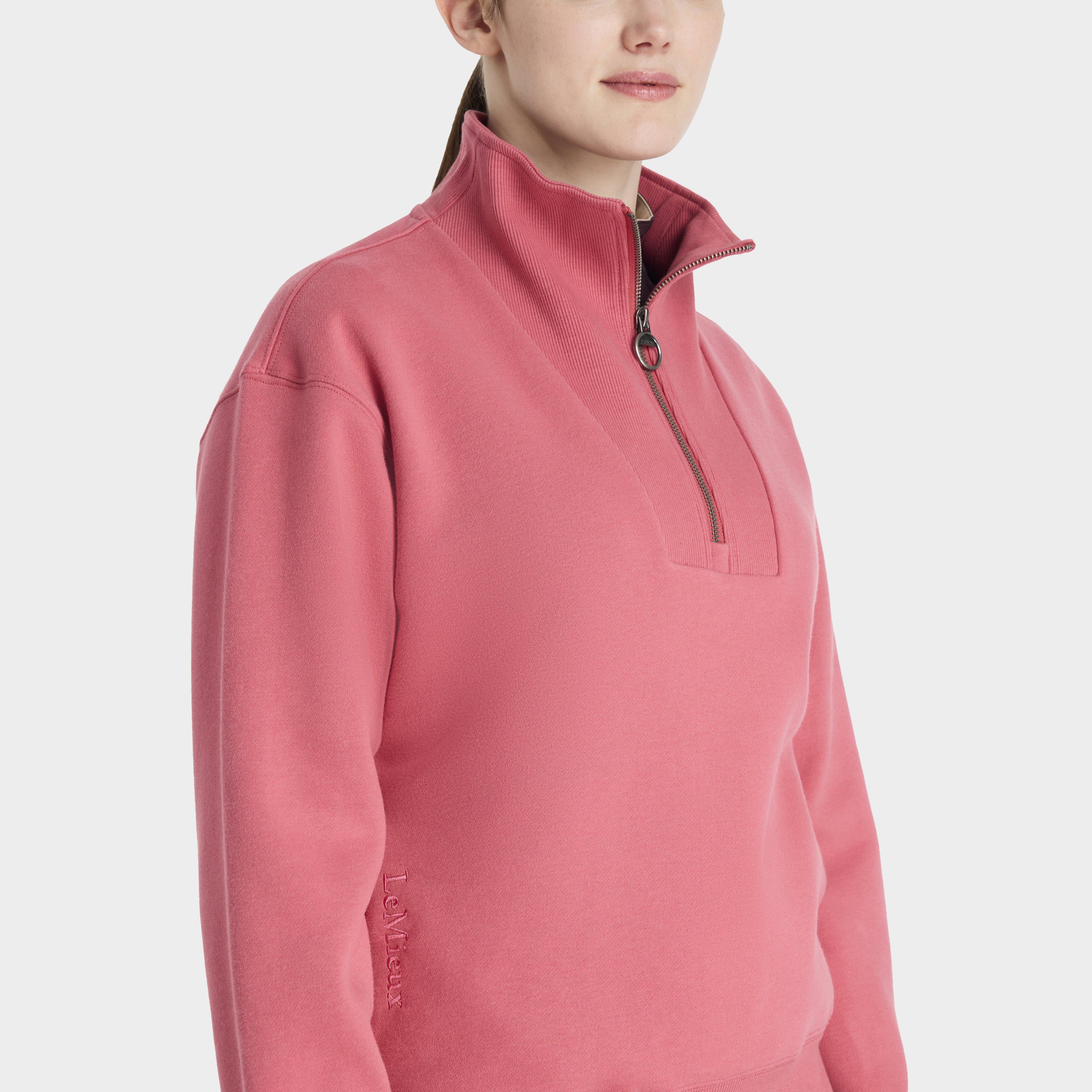 Womens Keira Quarter Neck Sweater Cranberry - Image 3