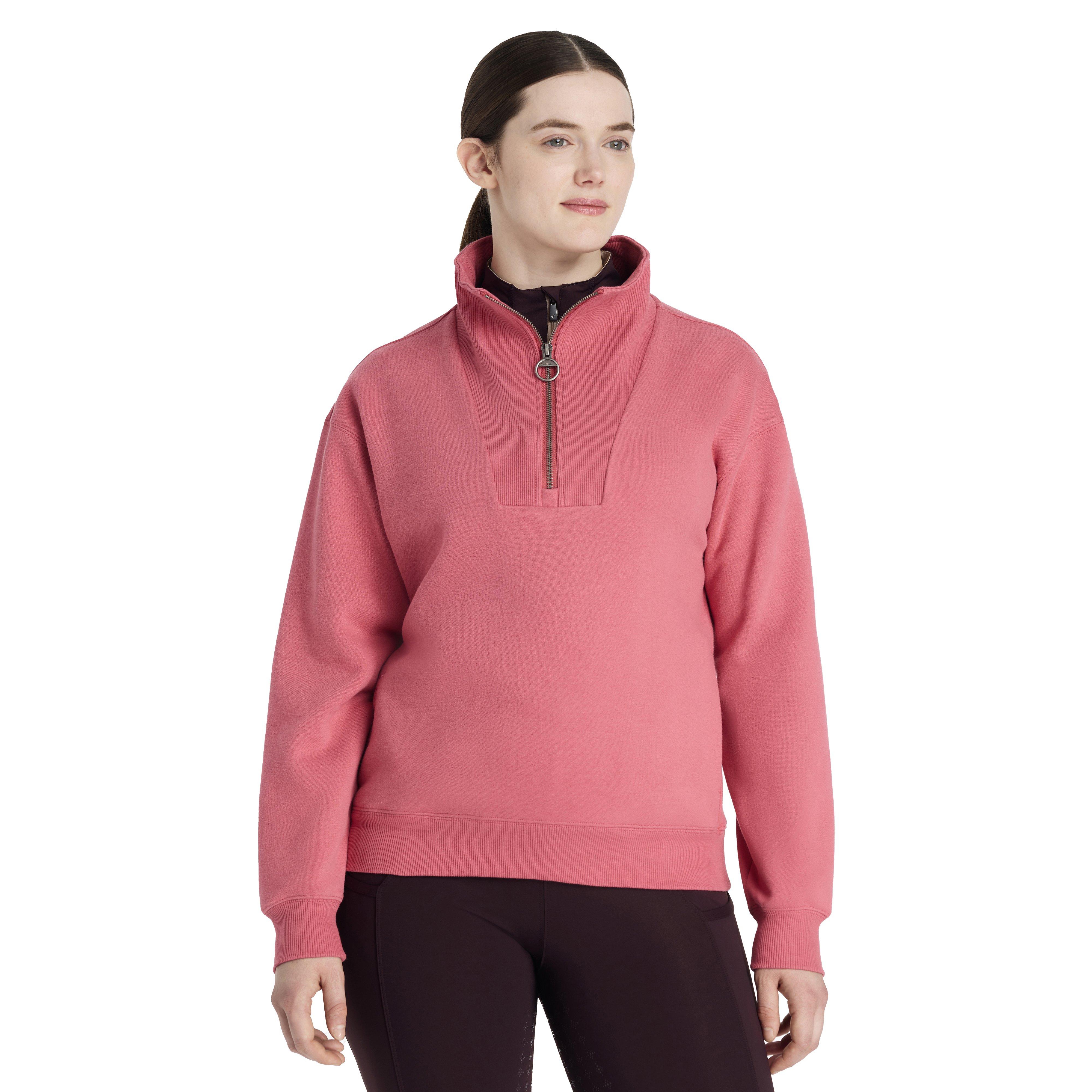 Womens Keira Quarter Neck Sweater Cranberry - Image 6