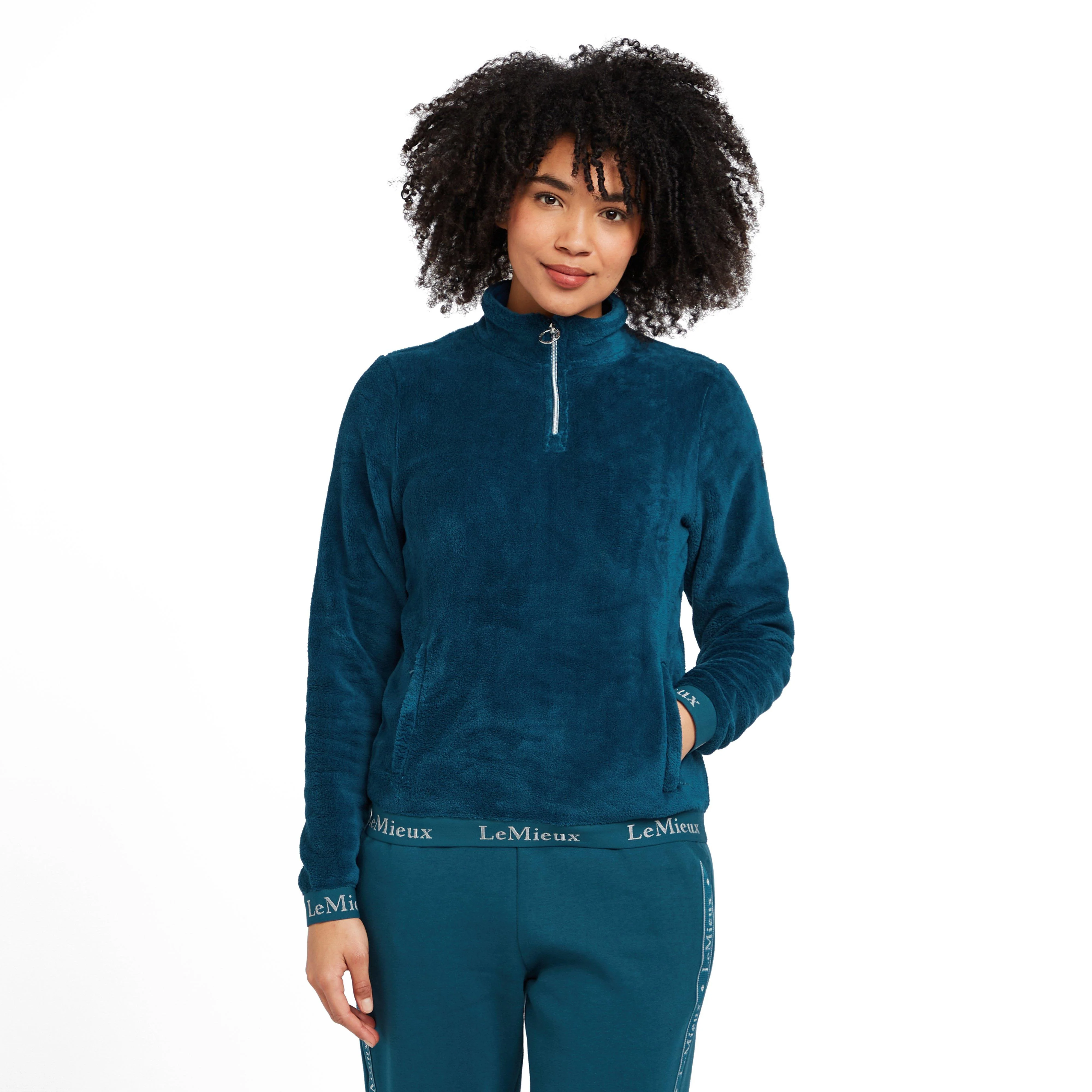 Womens Liberte 1/4 Zip Fleece Marine - Image 10