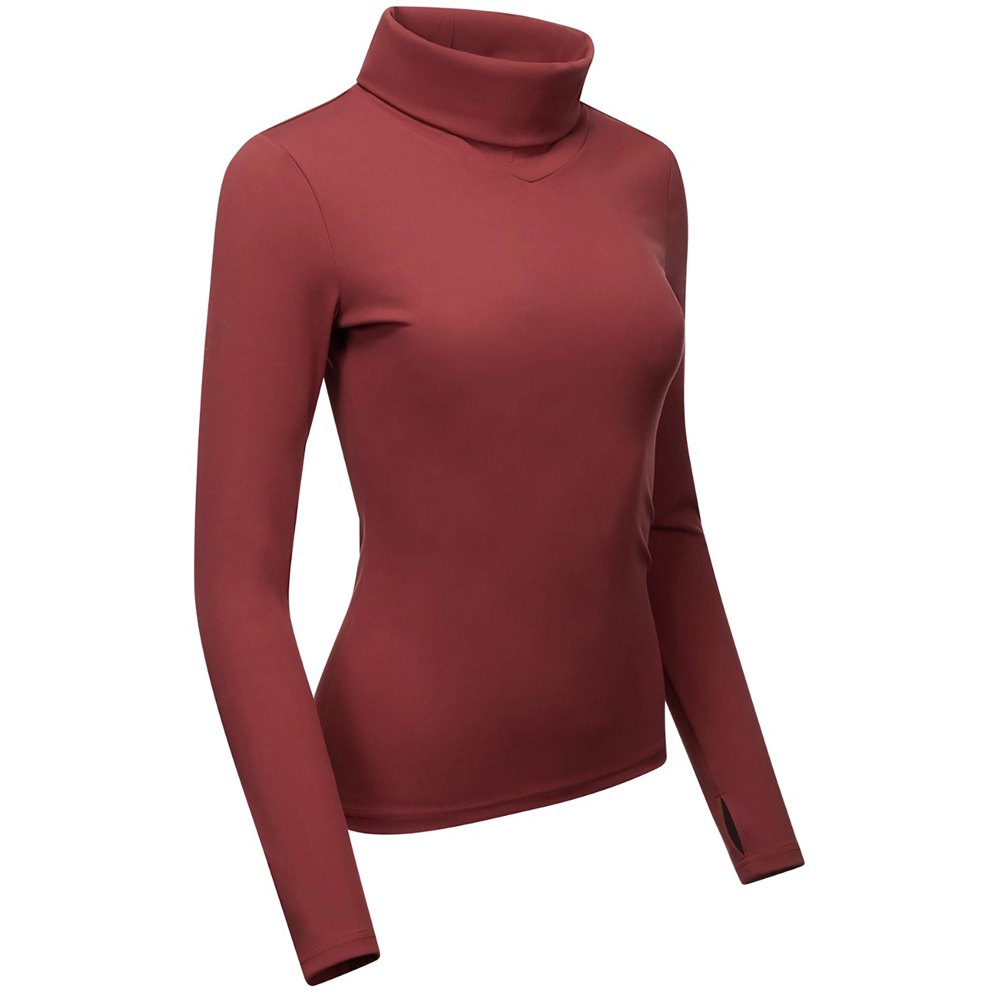 Womens Liberte Roll Neck Base Layer Rioja - Image 2
