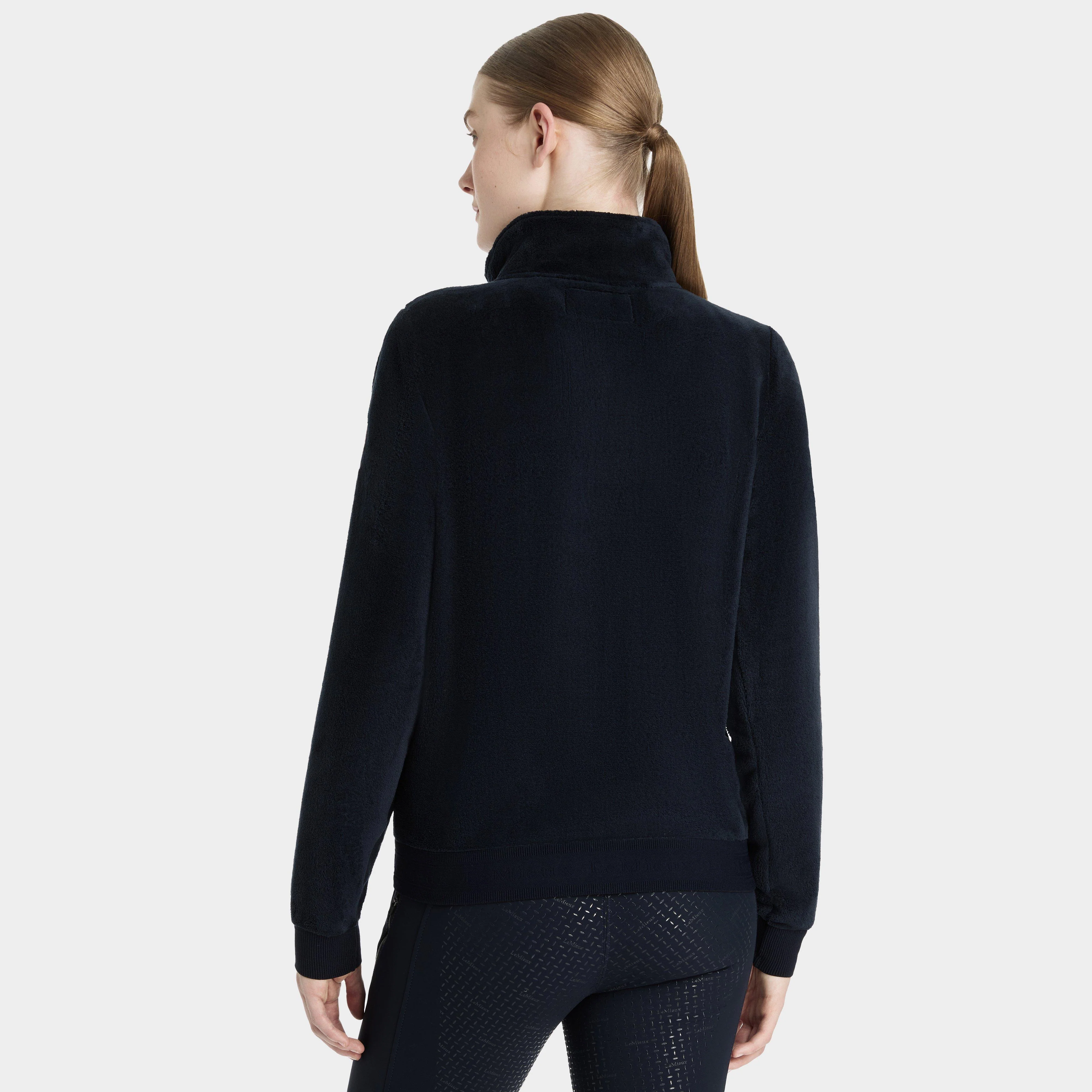 Womens Liberty Zip Through Fleece Navy - Image 2