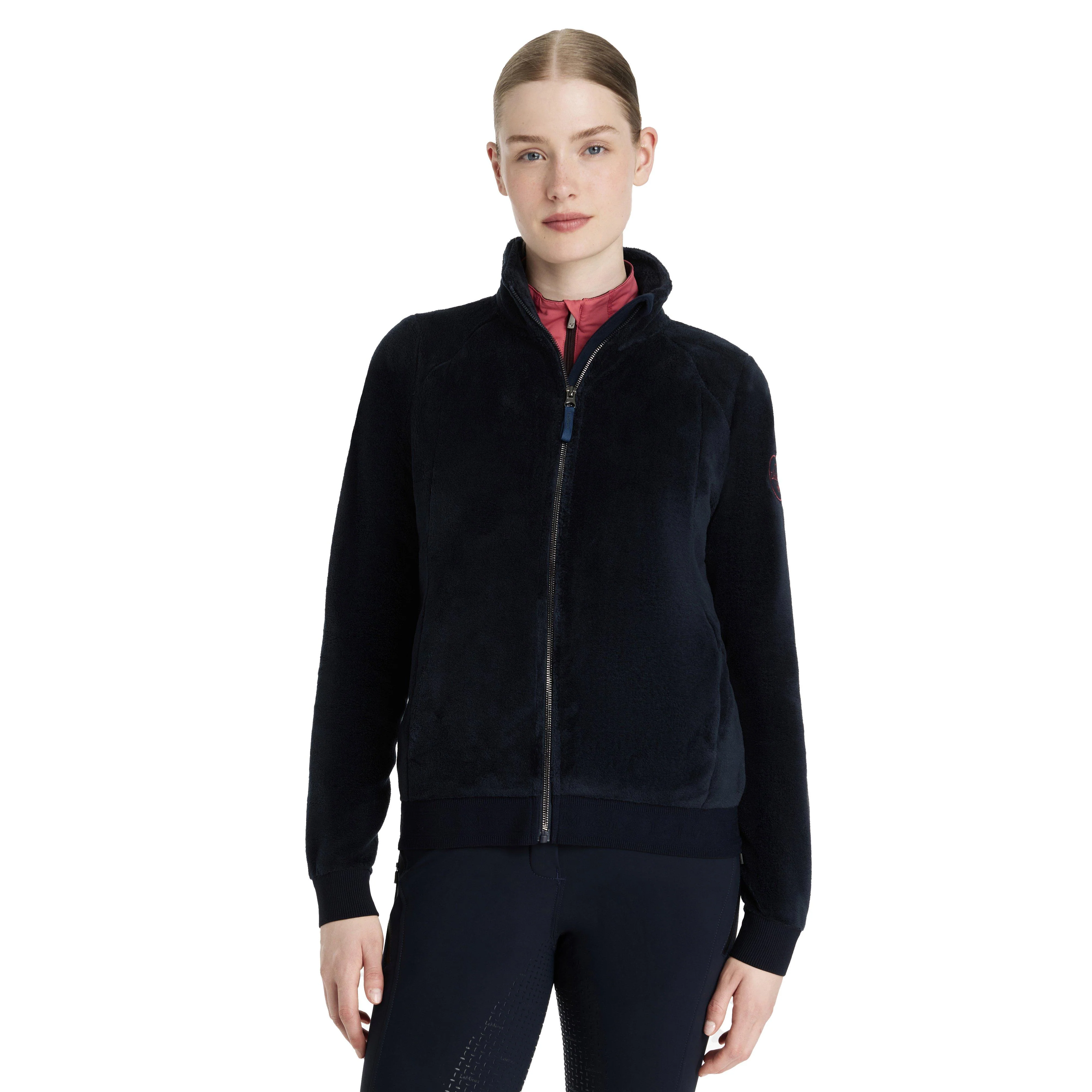 Womens Liberty Zip Through Fleece Navy - Image 7