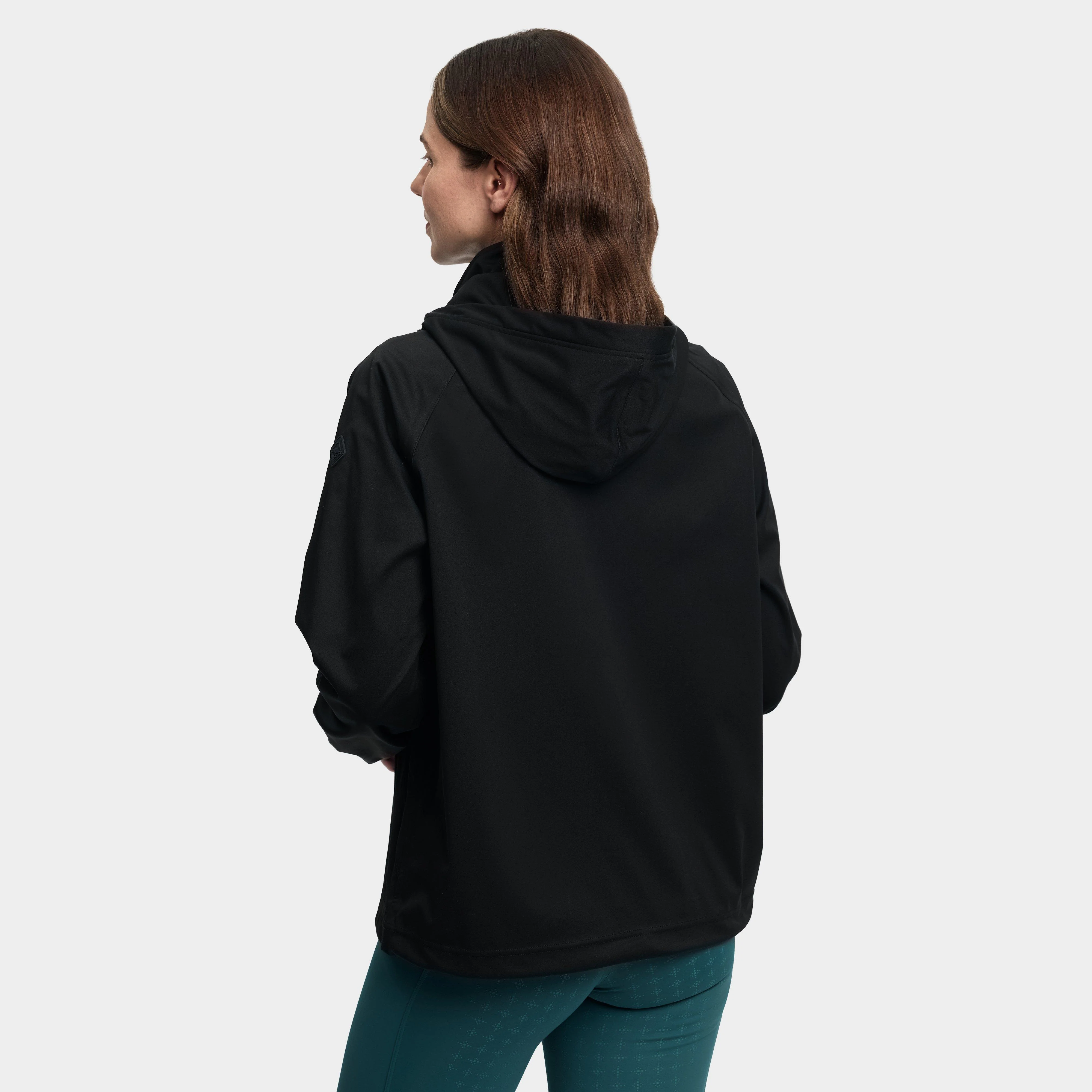 Women's Perri Half Zip Waterproof Jacket Black - Image 3
