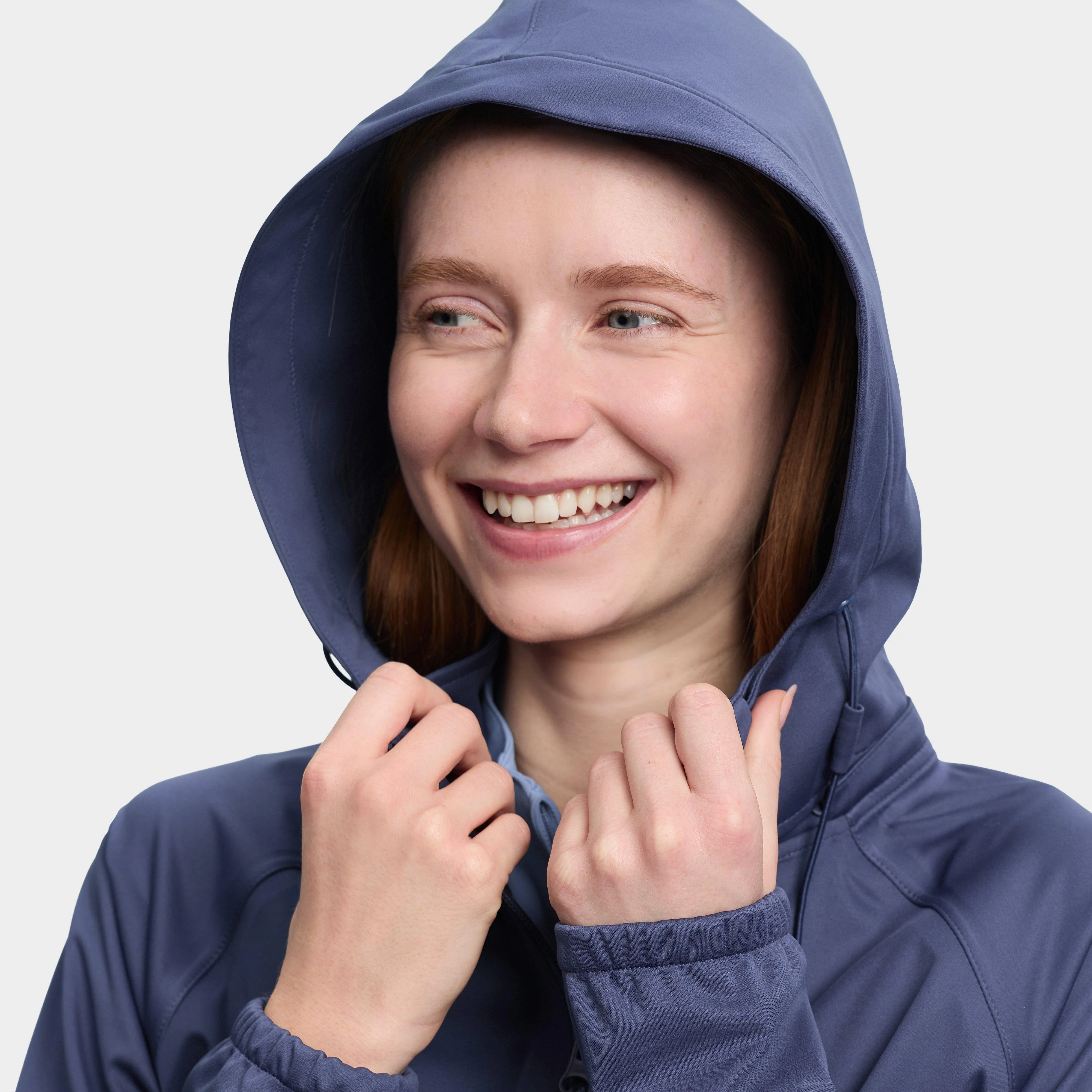 Women's Perri Half Zip Waterproof Jacket Shadow - Image 4