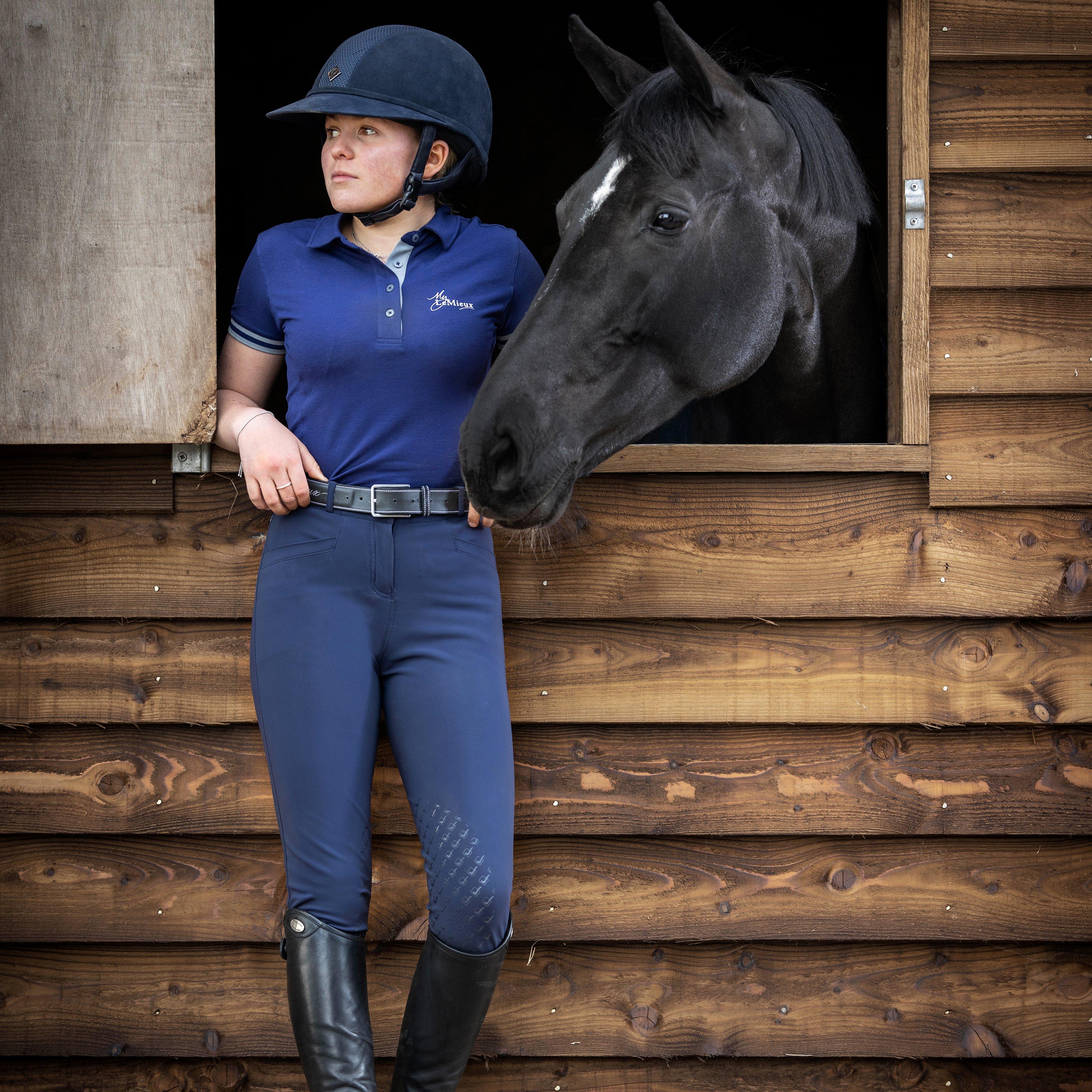 Womens Polo Shirt Navy - Image 8