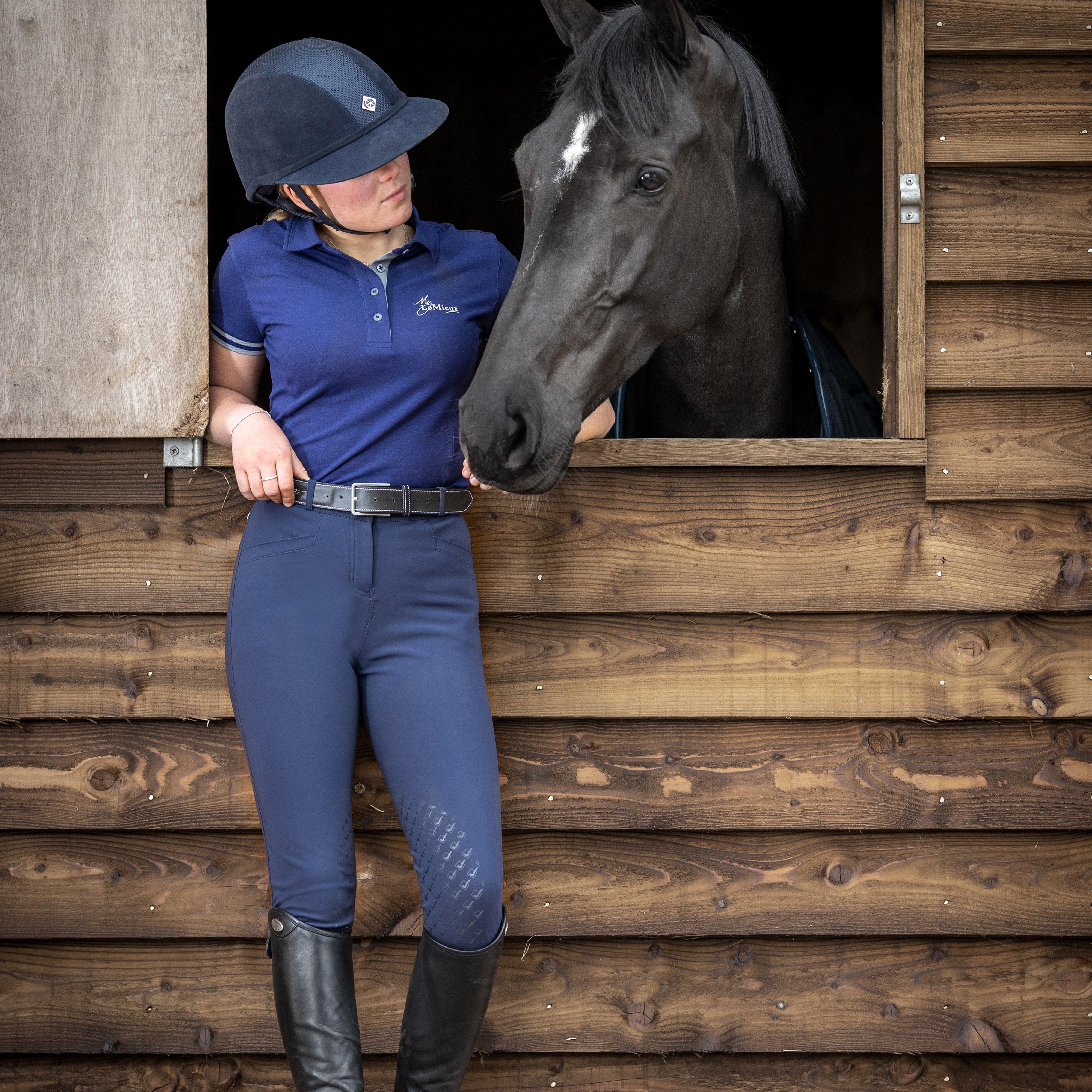 Womens Polo Shirt Navy - Image 9