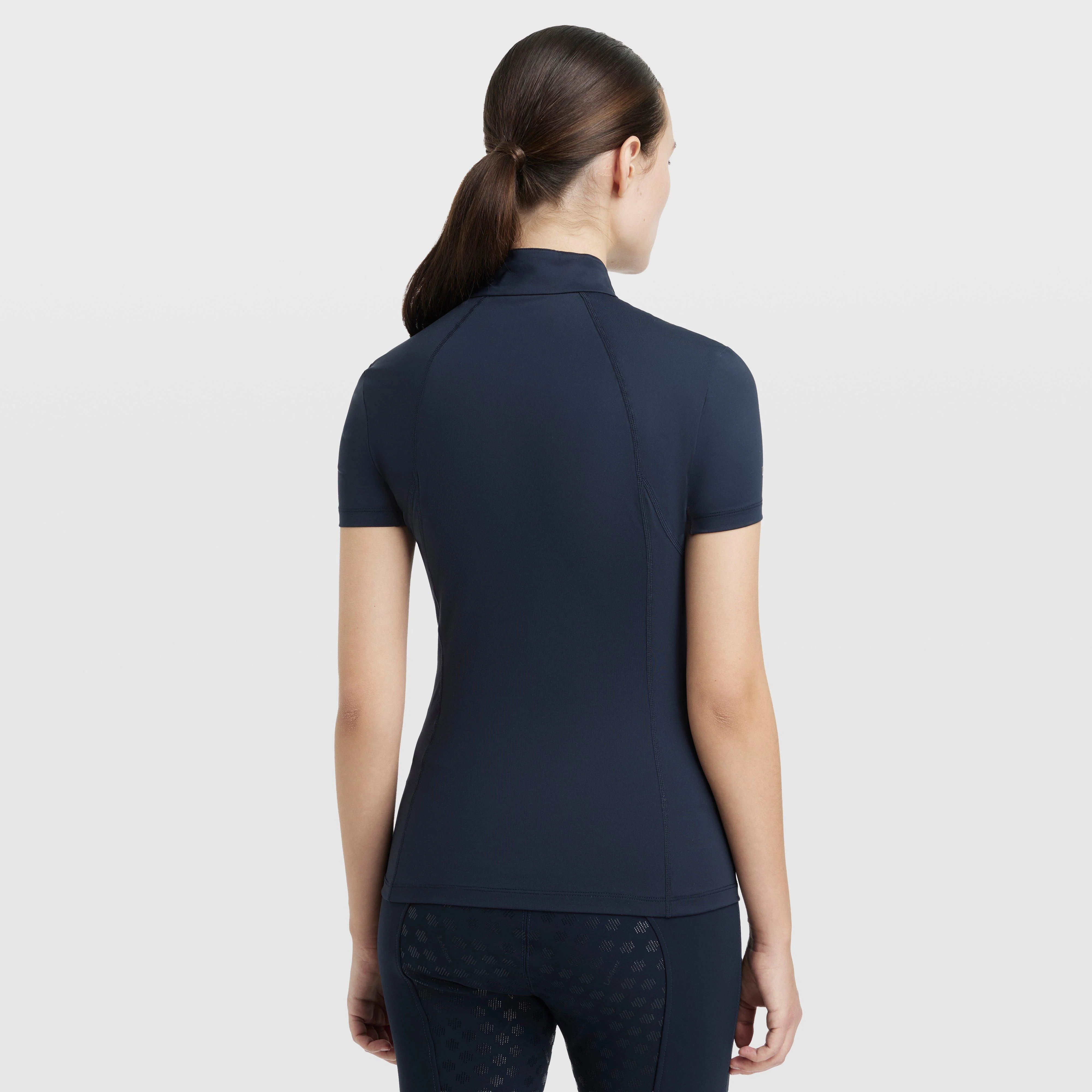 Women's Short Sleeve Base Layer Navy - Image 3