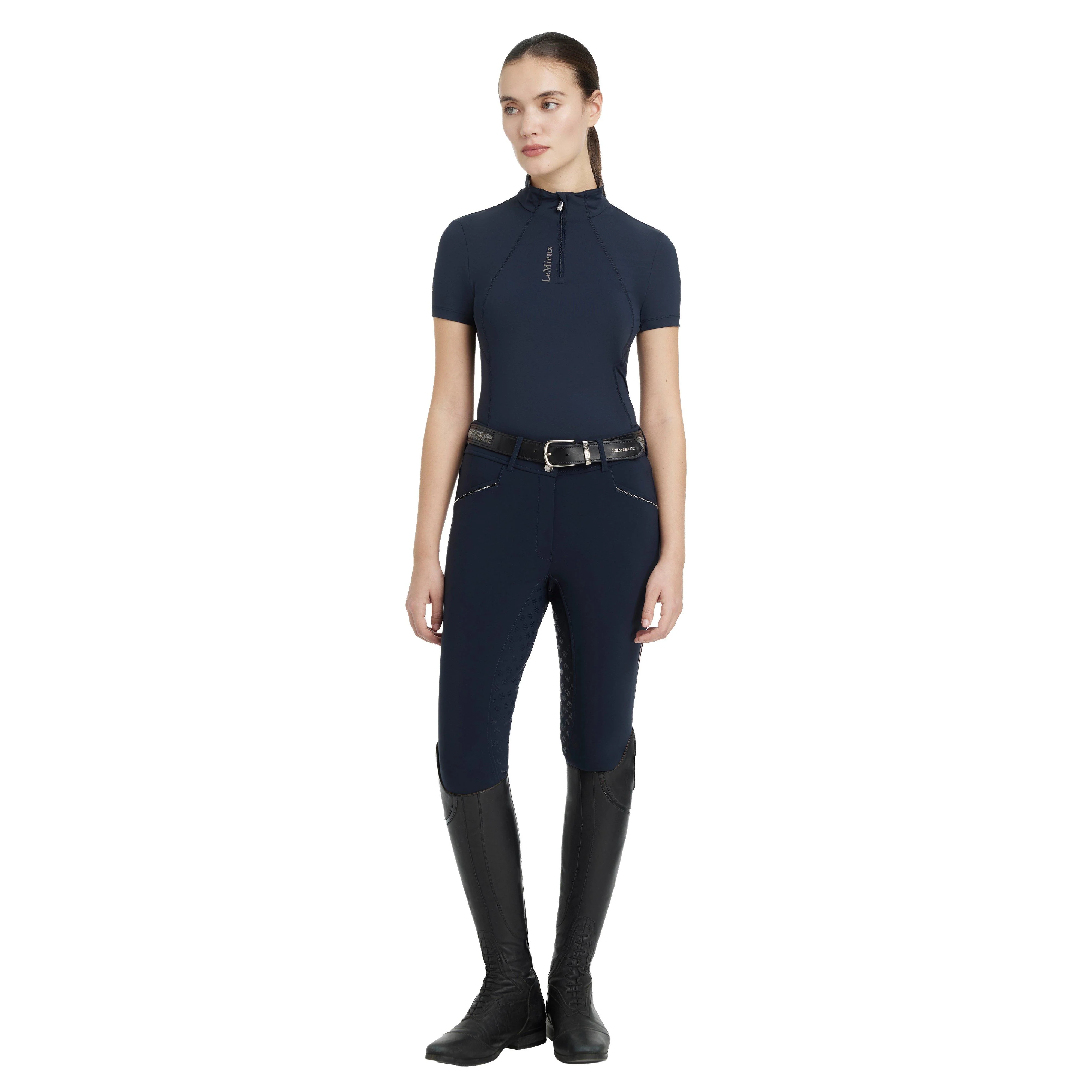 Women's Short Sleeve Base Layer Navy - Image 5