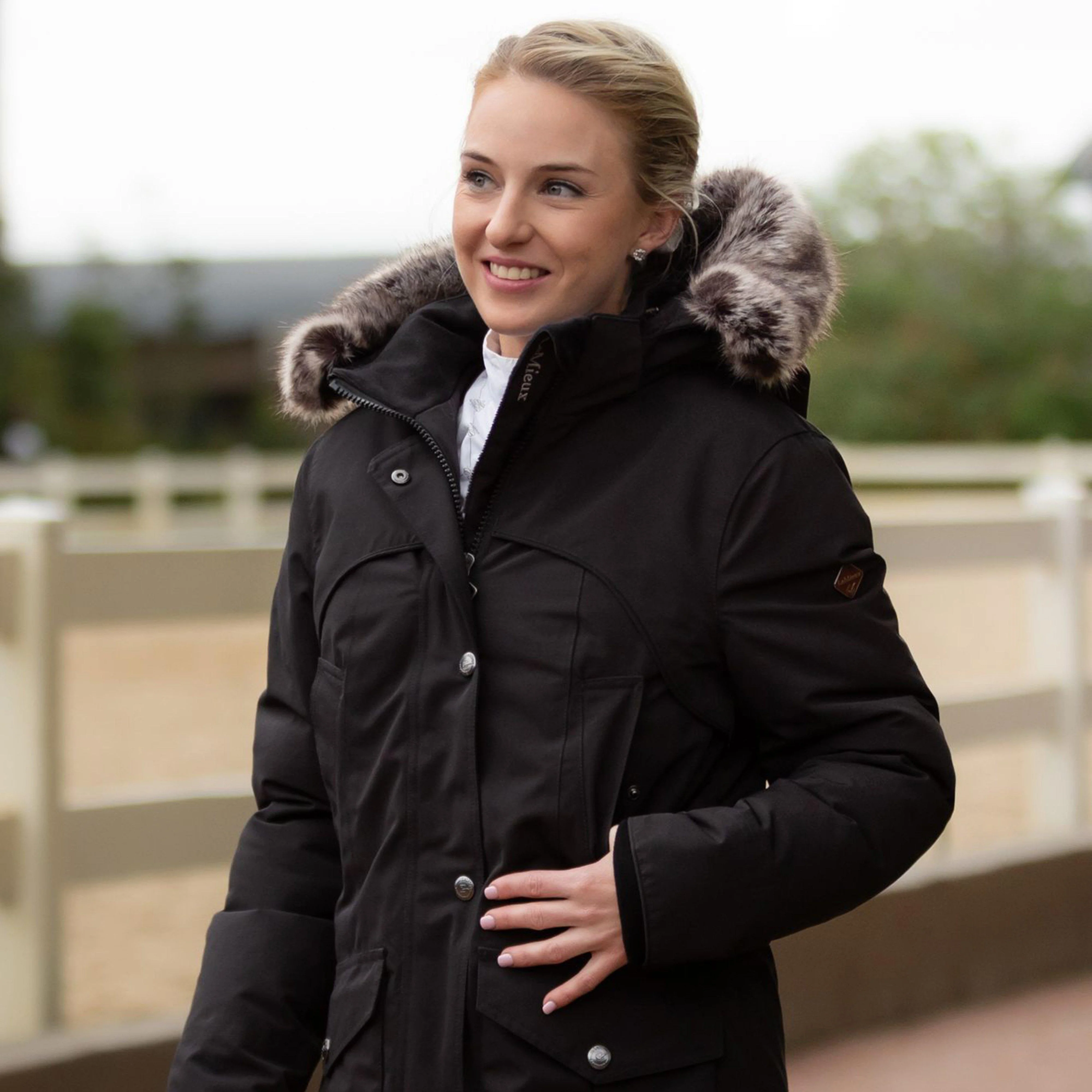Womens Storm Coat Black - Image 11
