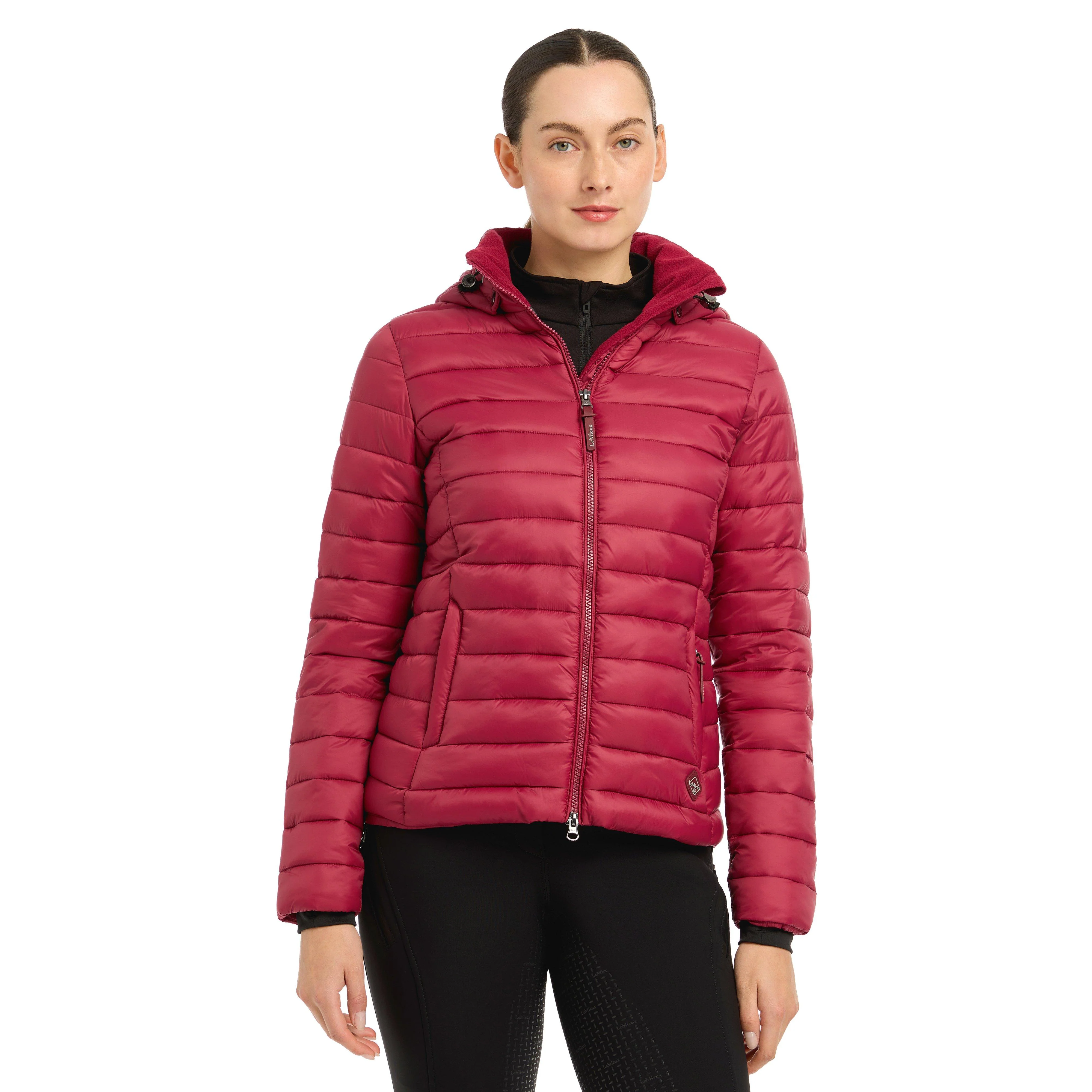 Womens Tilly Hooded Puffer Jacket Ember - Image 6