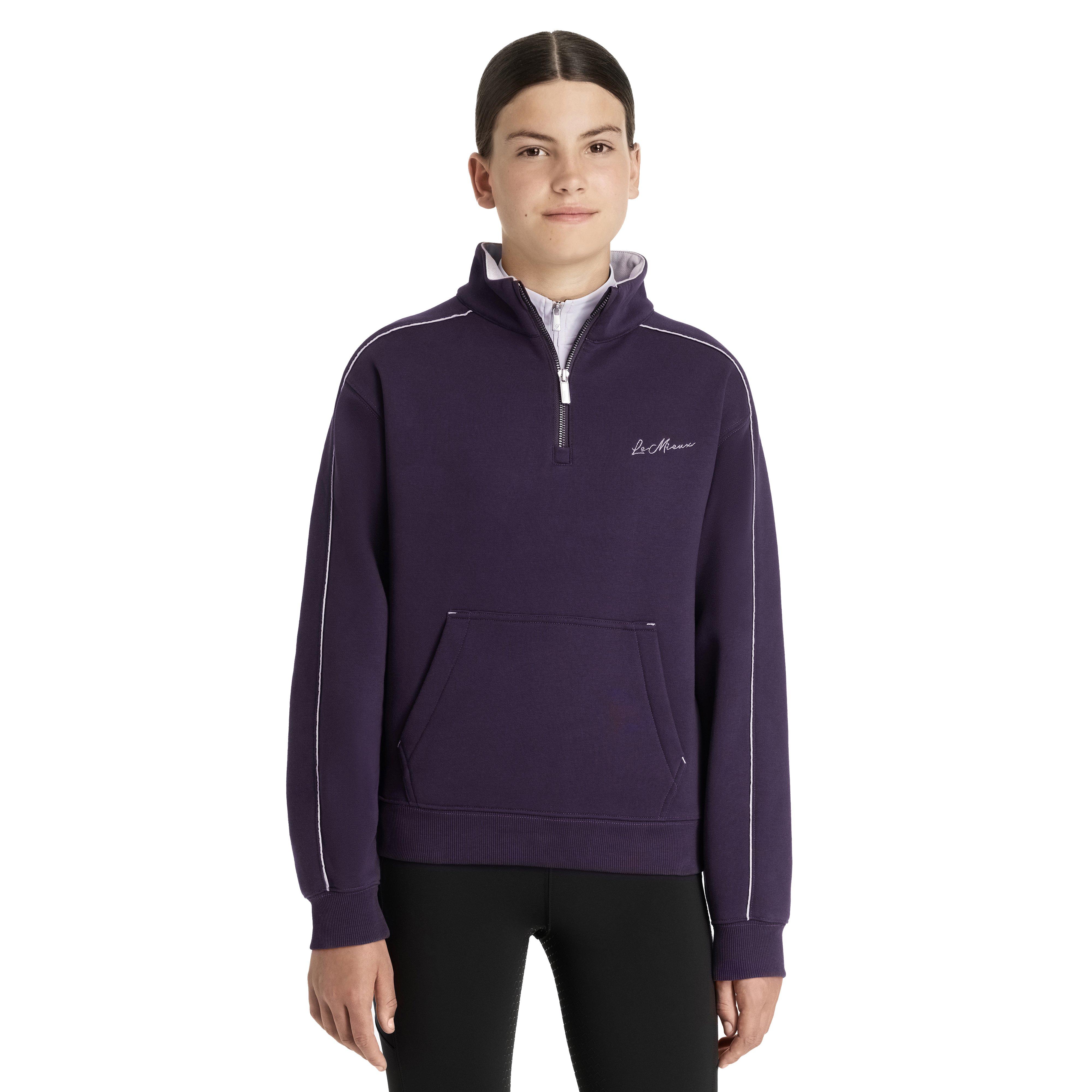 Young Rider Kate Quarter Zip Sweat Juniper - Image 5