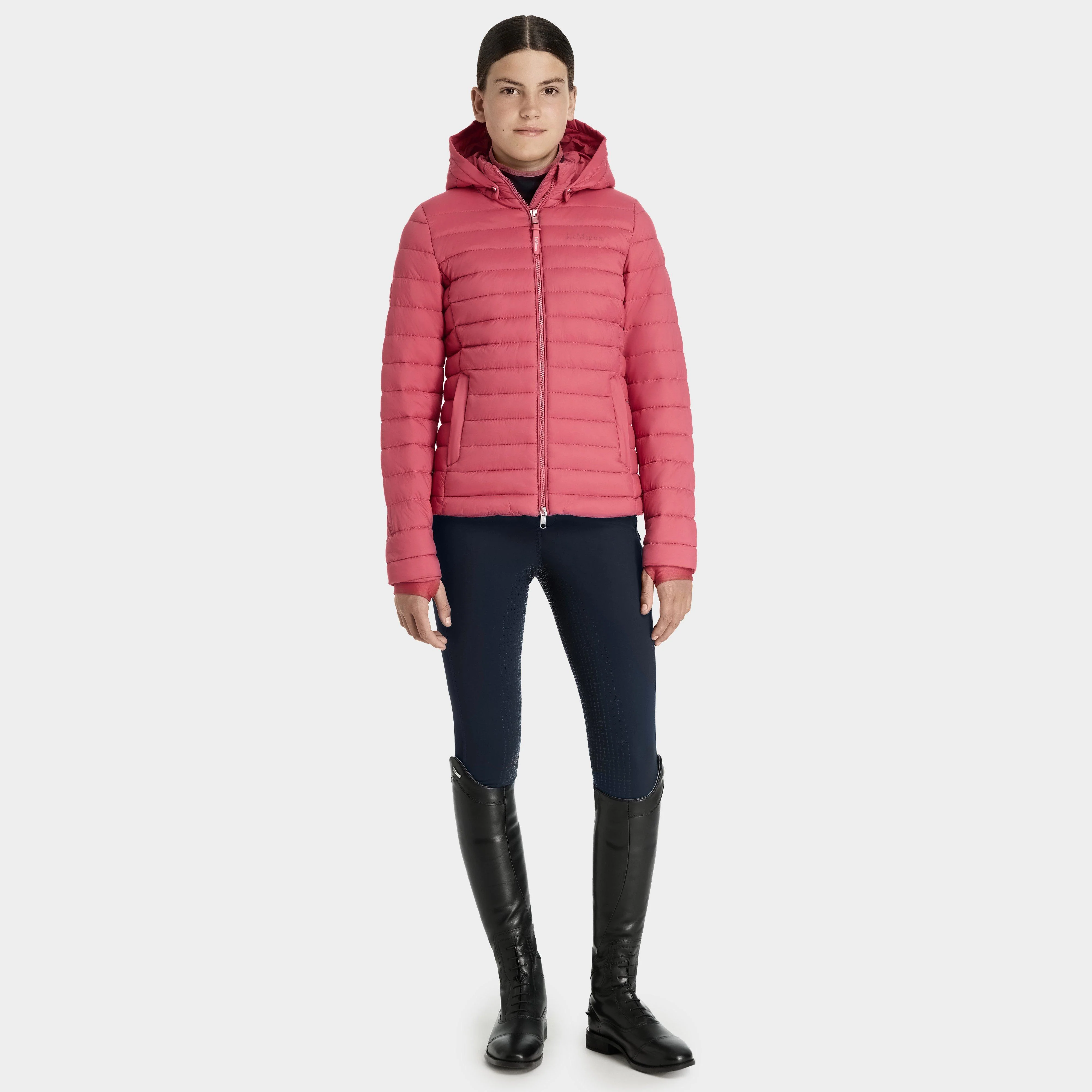 Young Rider Ruby Puffer Jacket Cranberry - Image 4