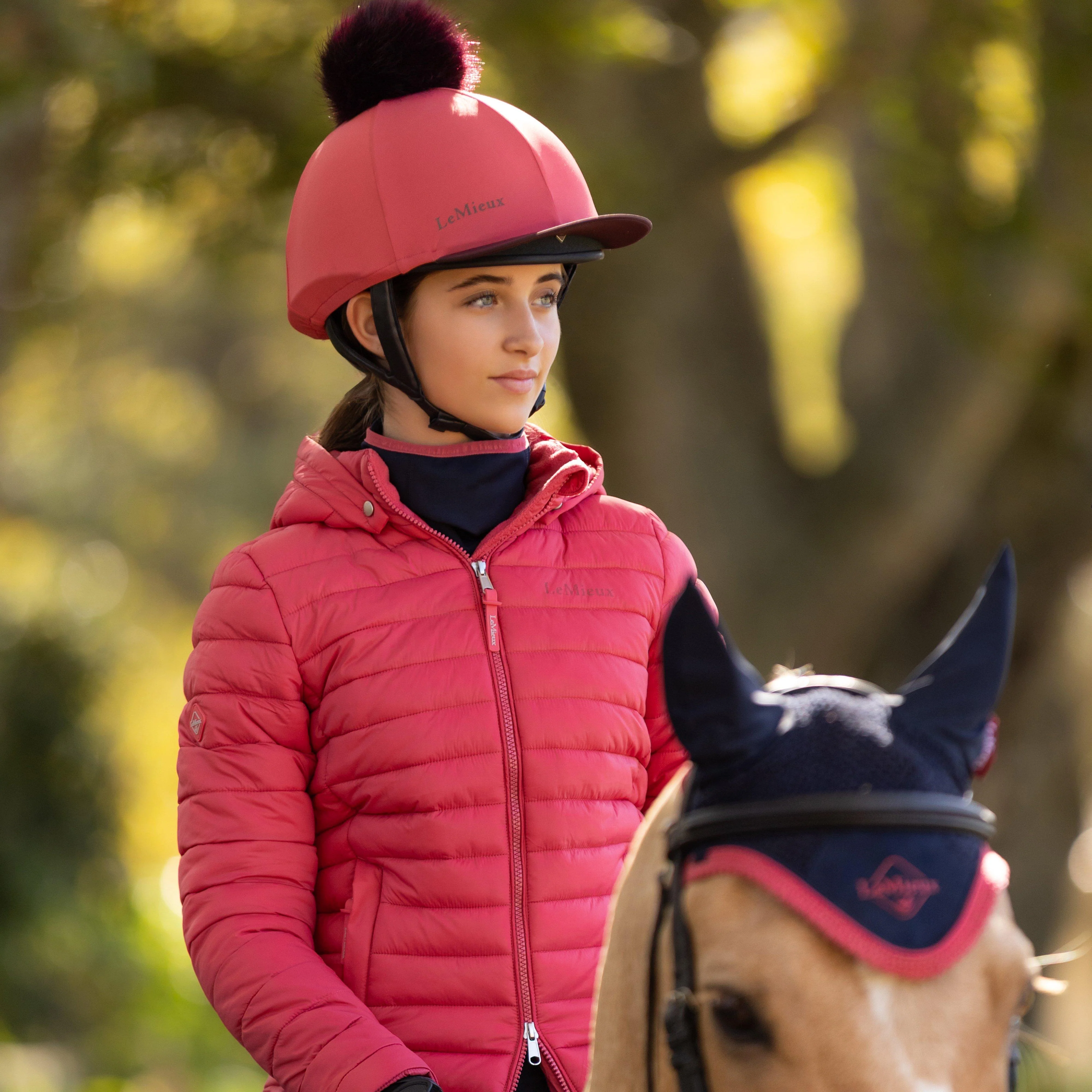 Young Rider Ruby Puffer Jacket Cranberry - Image 6