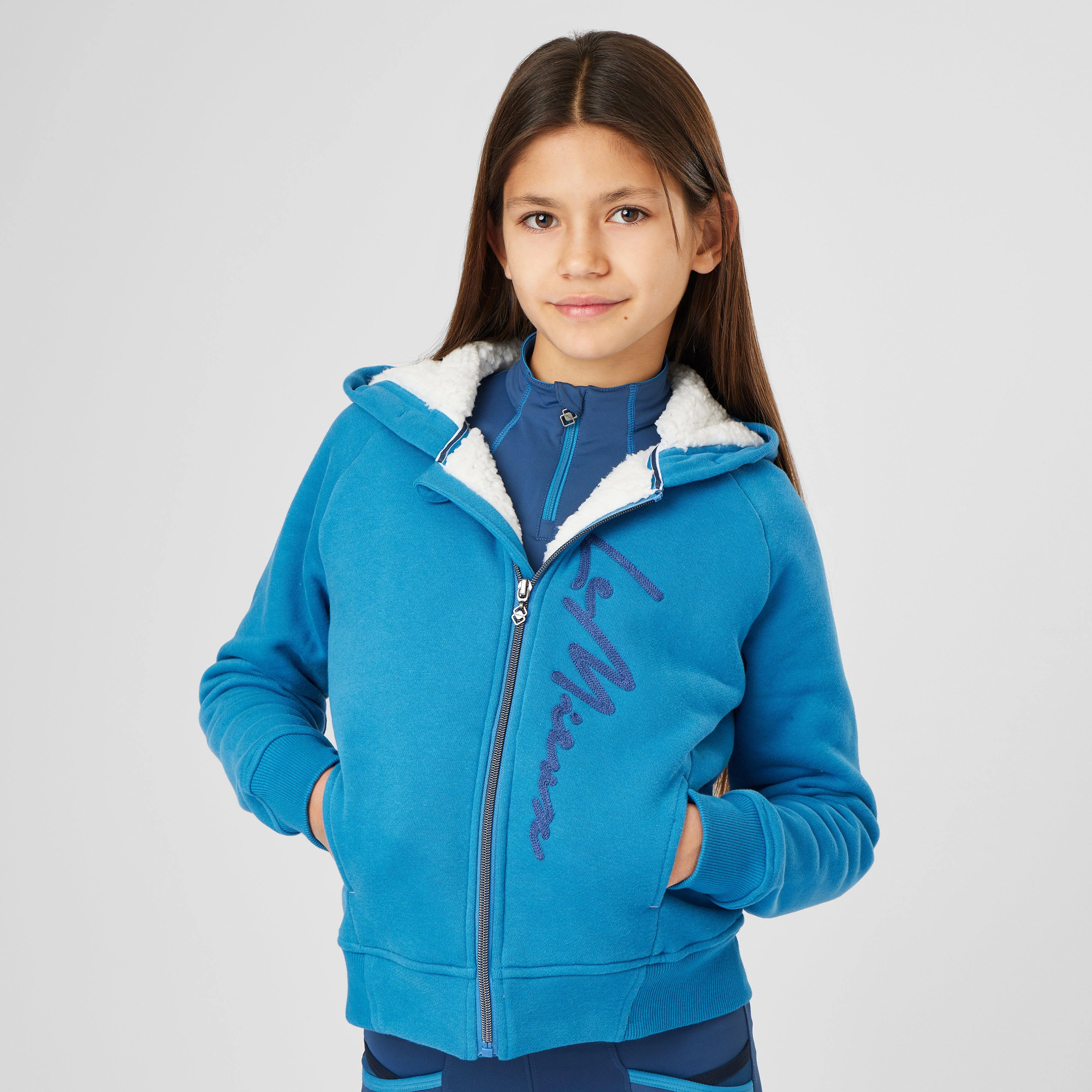 Young Rider Sherpa Lined Hollie Hoodie Atlantic - Image 4