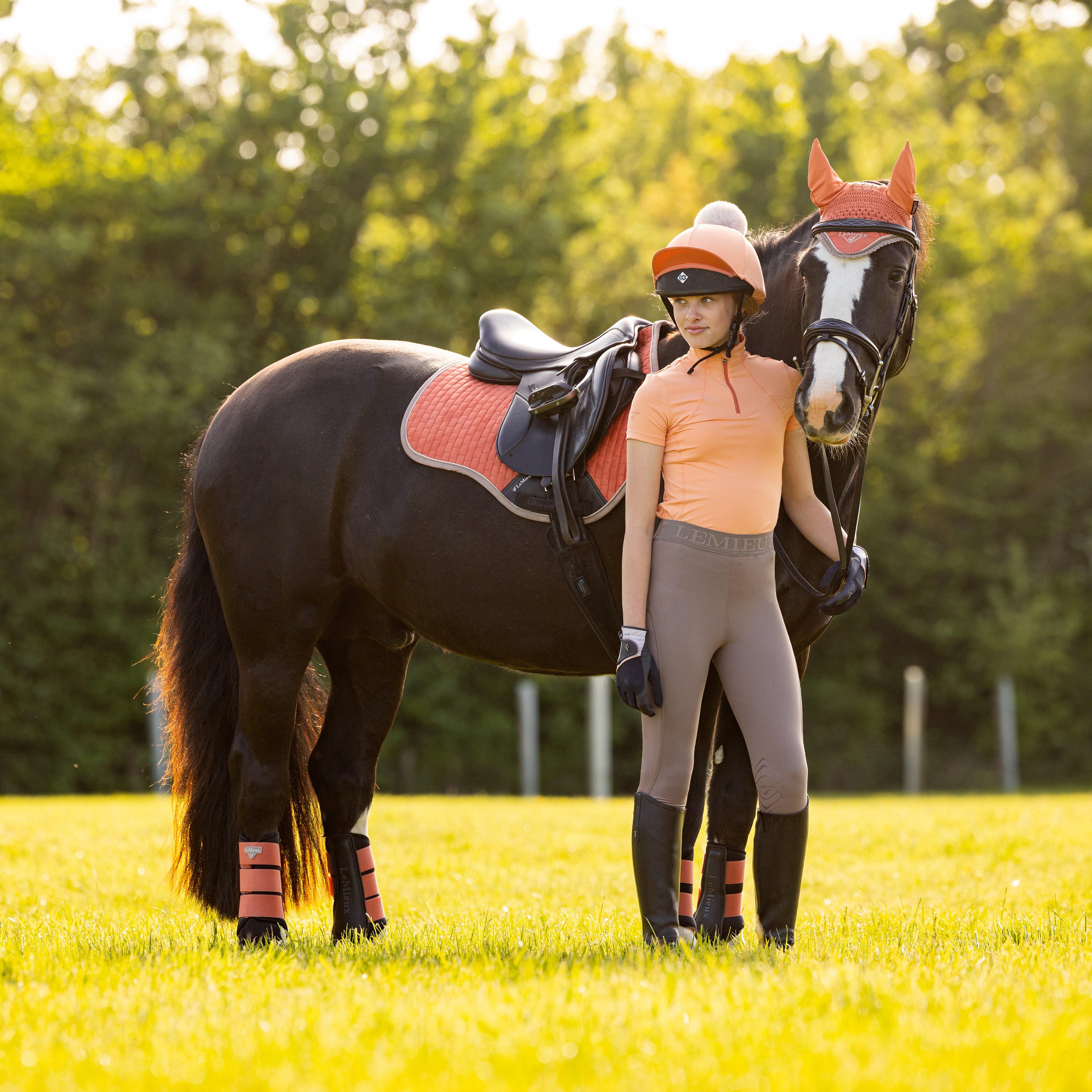 Young Rider Short Sleeve Base Layer Sherbet - Image 7