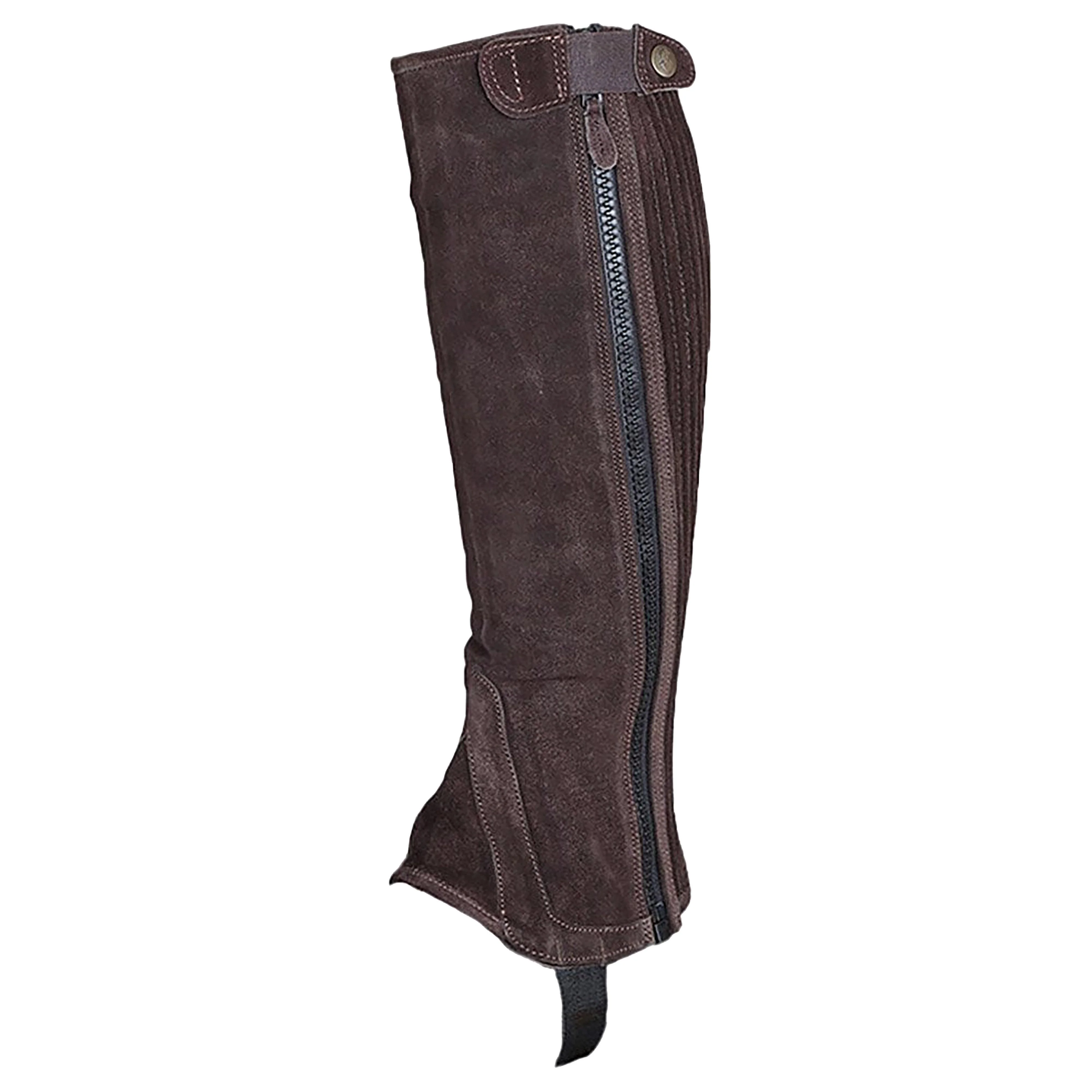 Childs Suede Half Chaps Brown - Image 3