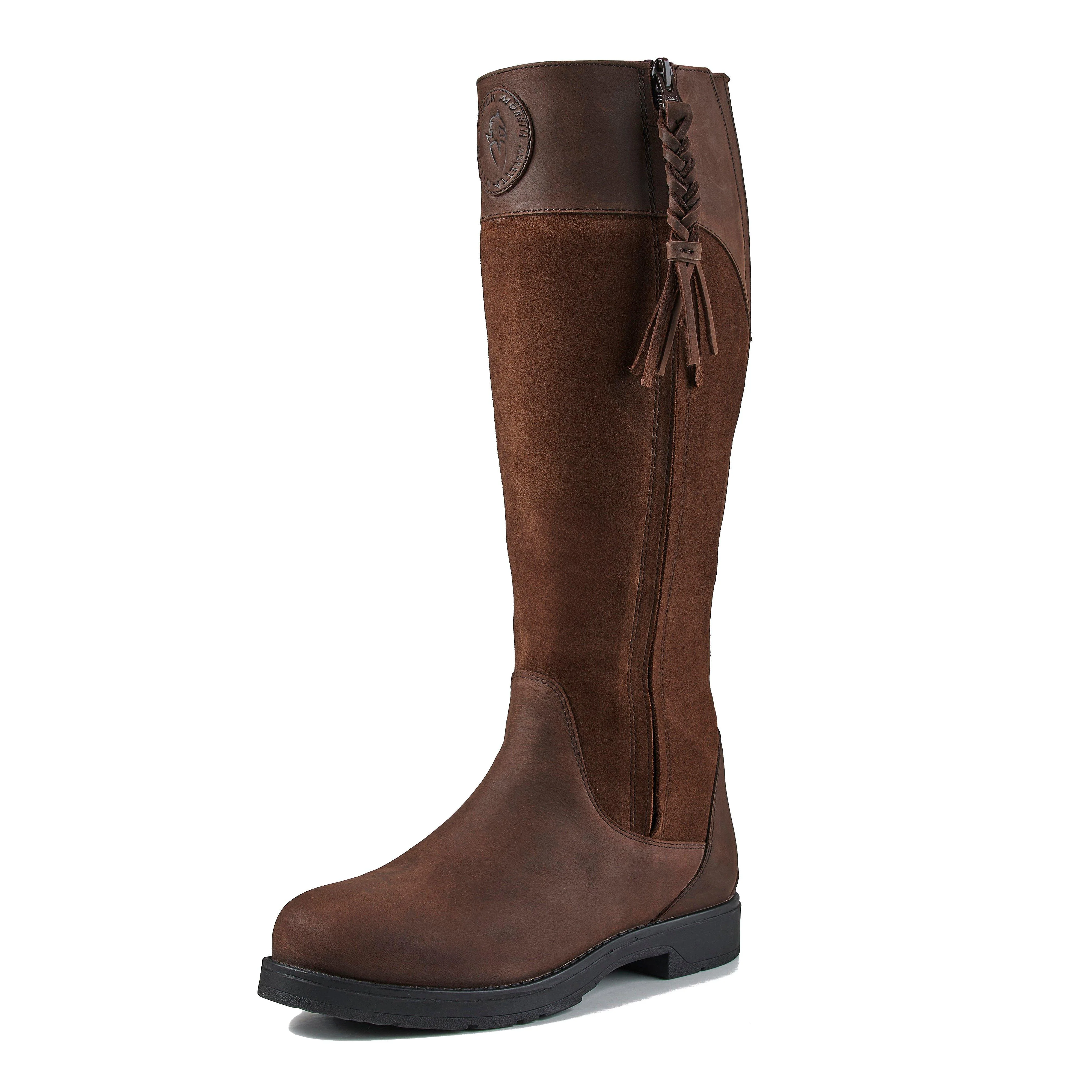 Womens Varallo Country Boots Brown - Image 10