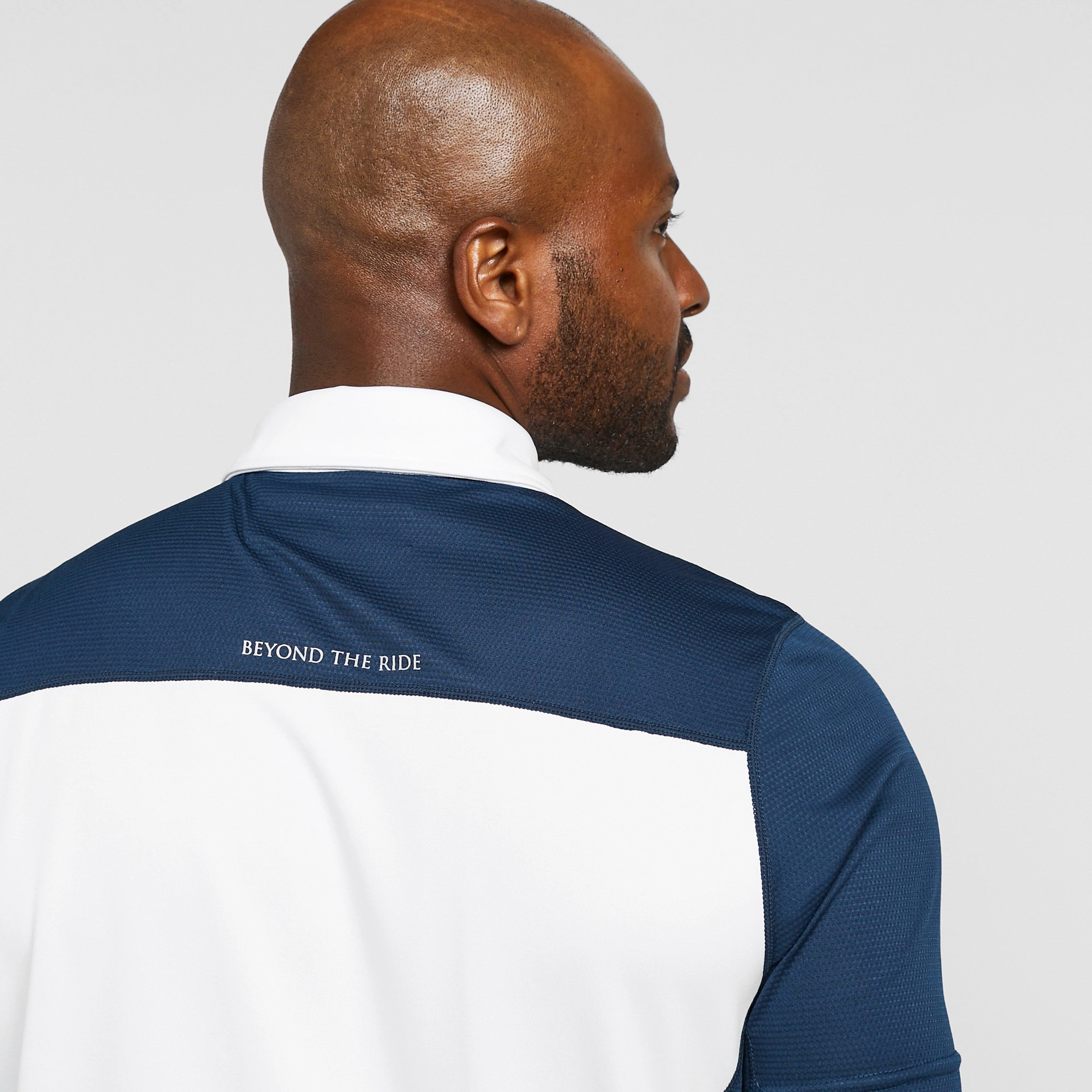Mens Scott Tech Top White/Navy - Image 5