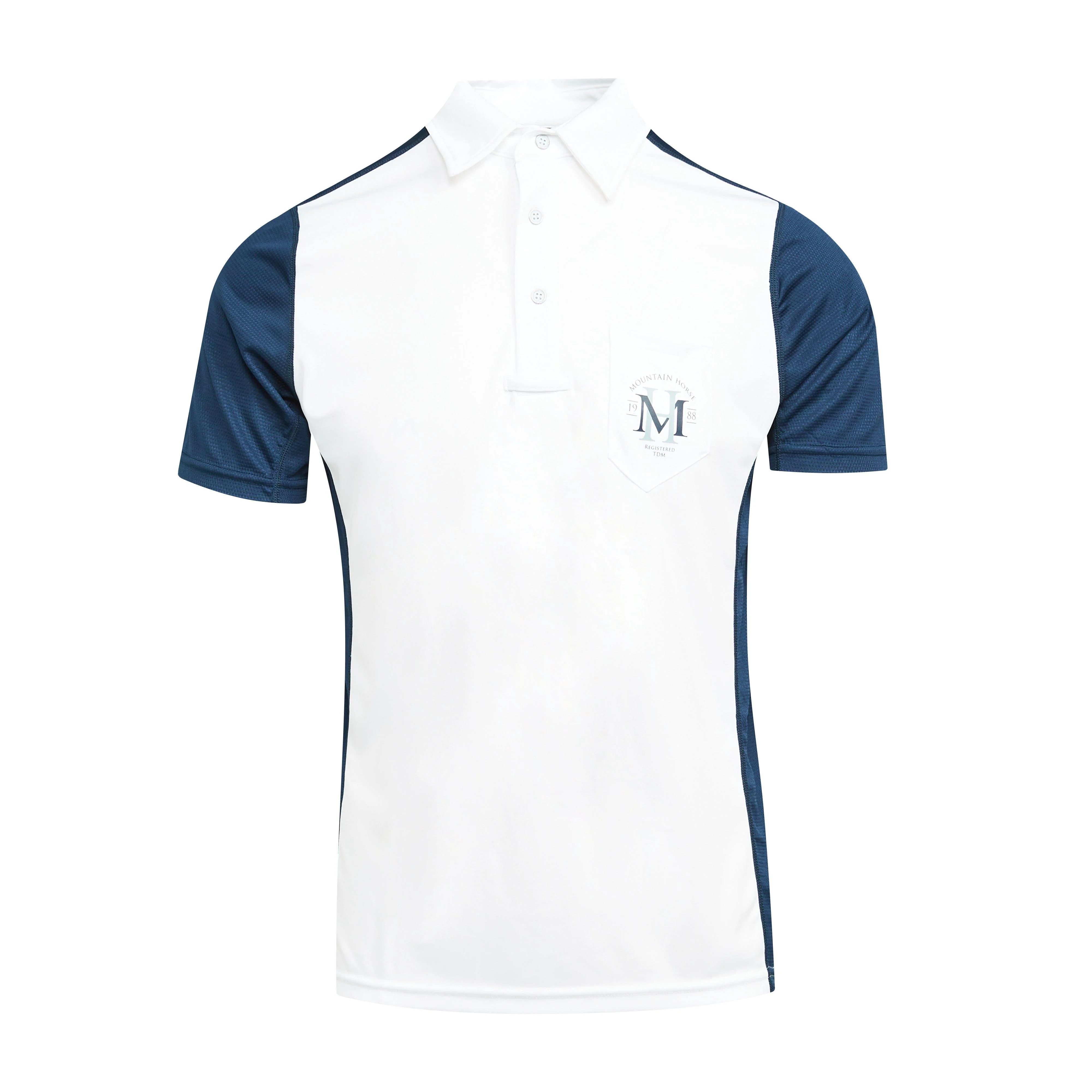 Mens Scott Tech Top White/Navy - Image 6