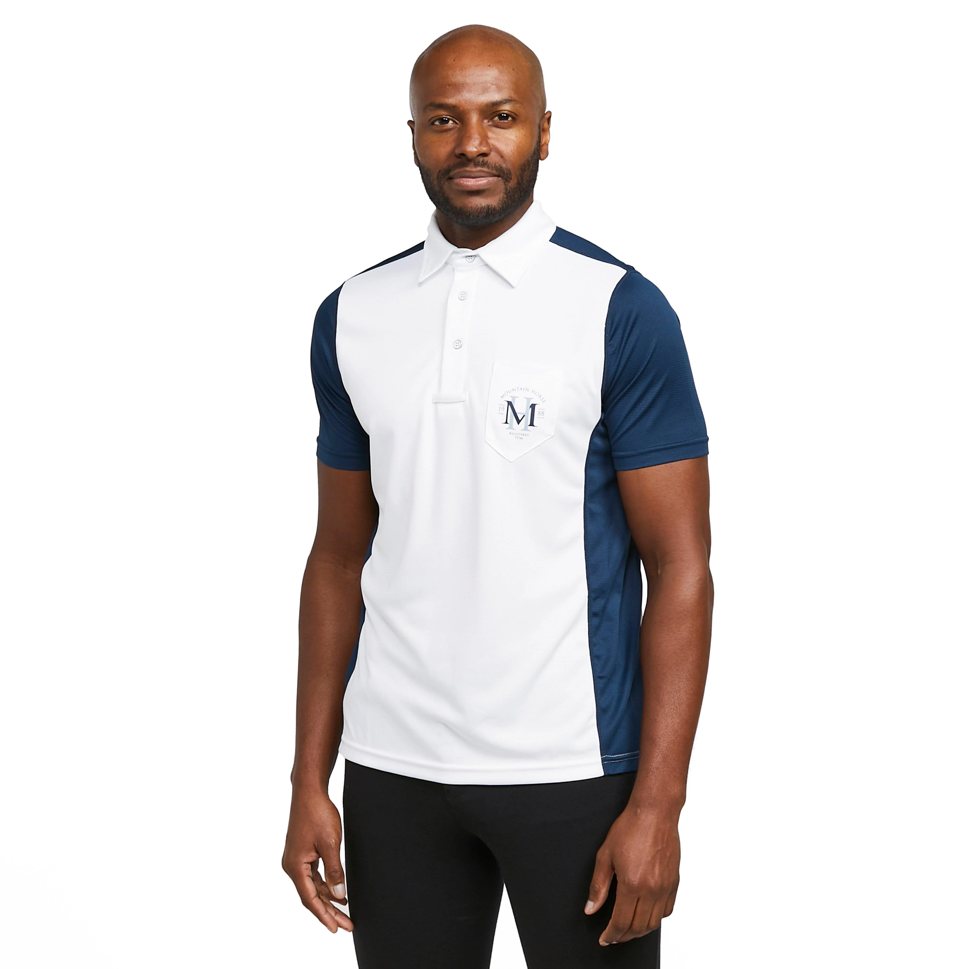 Mens Scott Tech Top White/Navy - Image 7